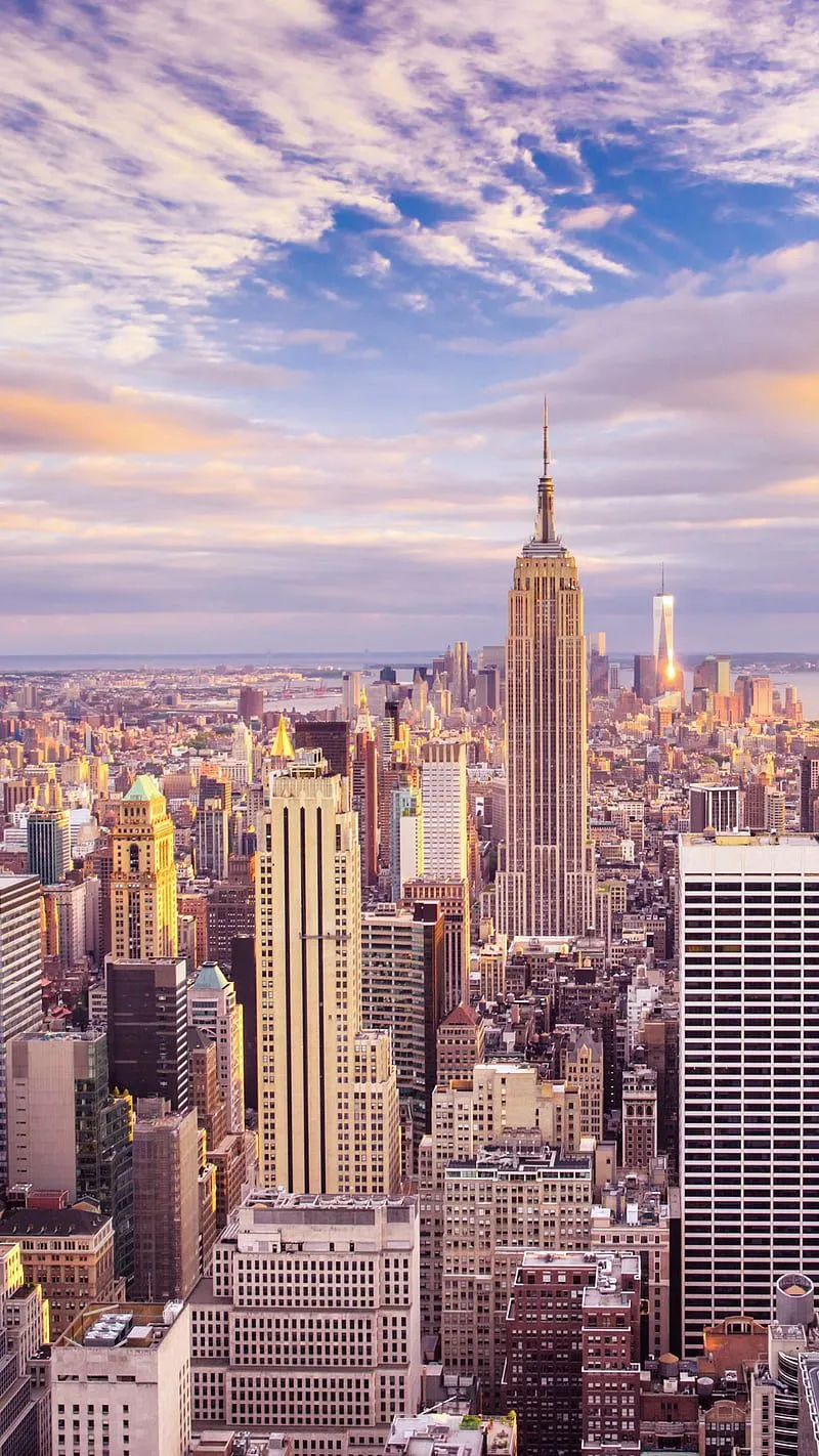 New York, city, sky, town, HD phone wallpaper