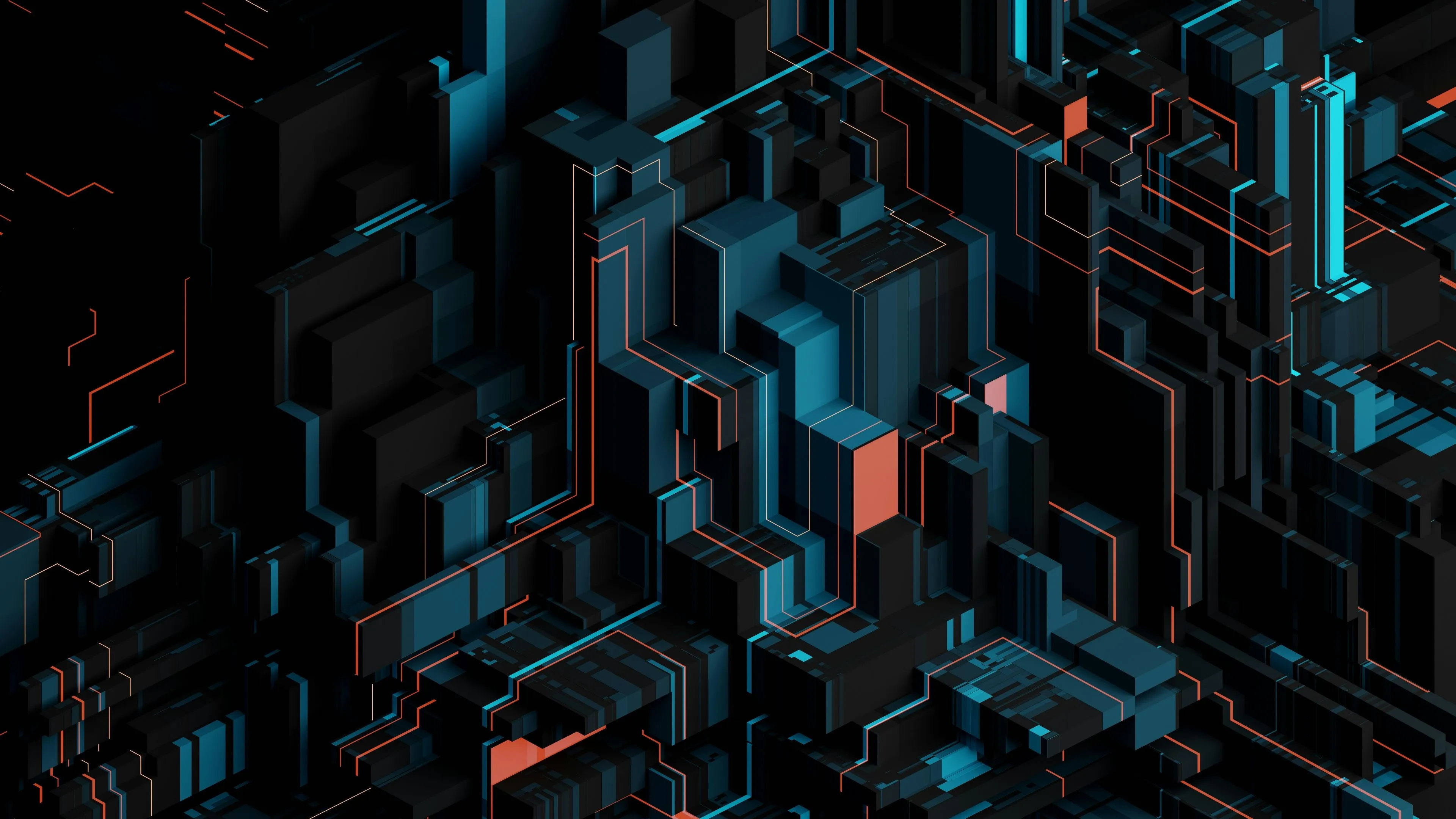 Geometric Wallpaper 4K, Abstract background, Futuristic