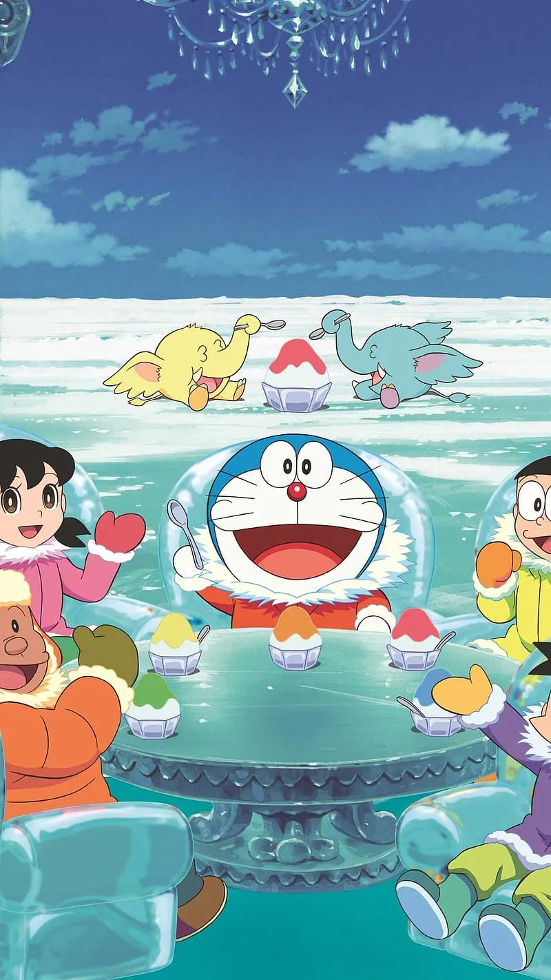 Doraemon Movie, Great Adventure, anime, HD phone wallpaper