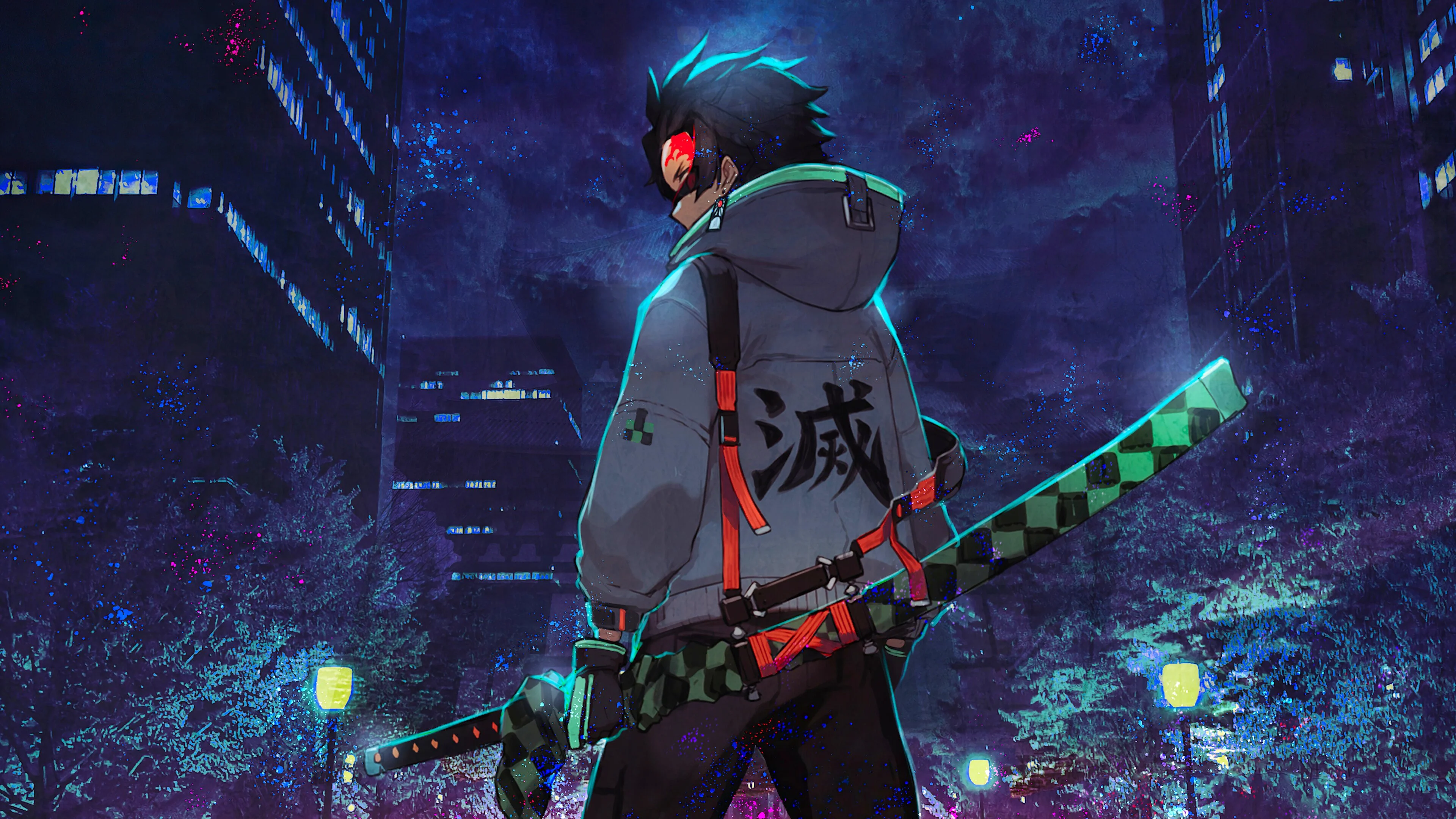 Tanjiro Kamado from Demon Slayer Anime Wallpaper 4k for Desktop