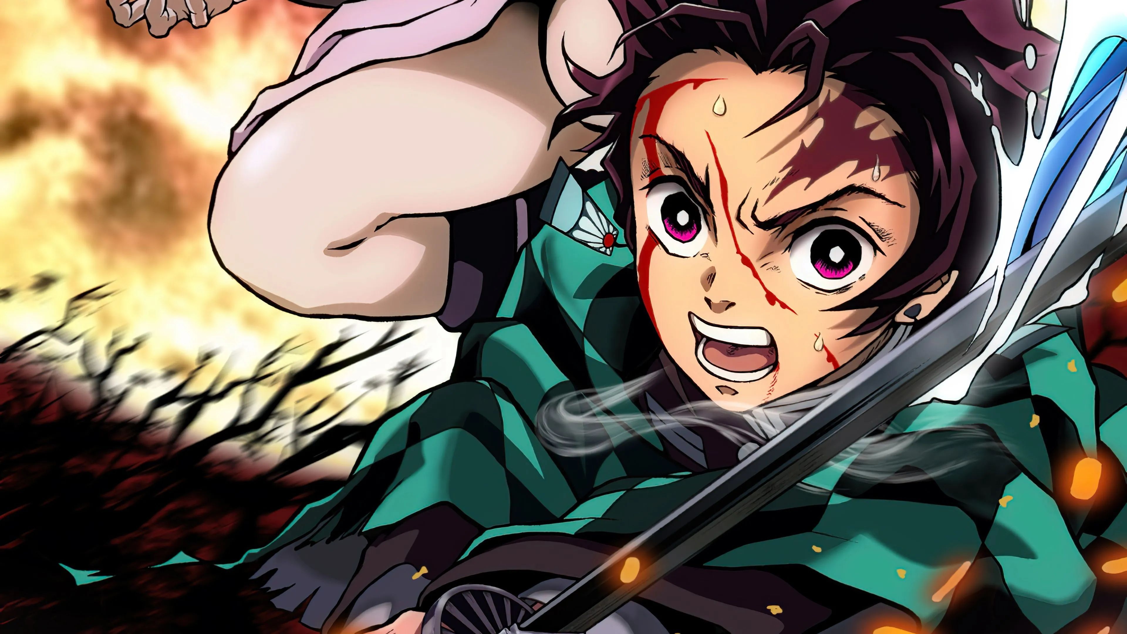 Tanjiro Kamado de Demon slayer Anime Wallpaper 4k for Desktop