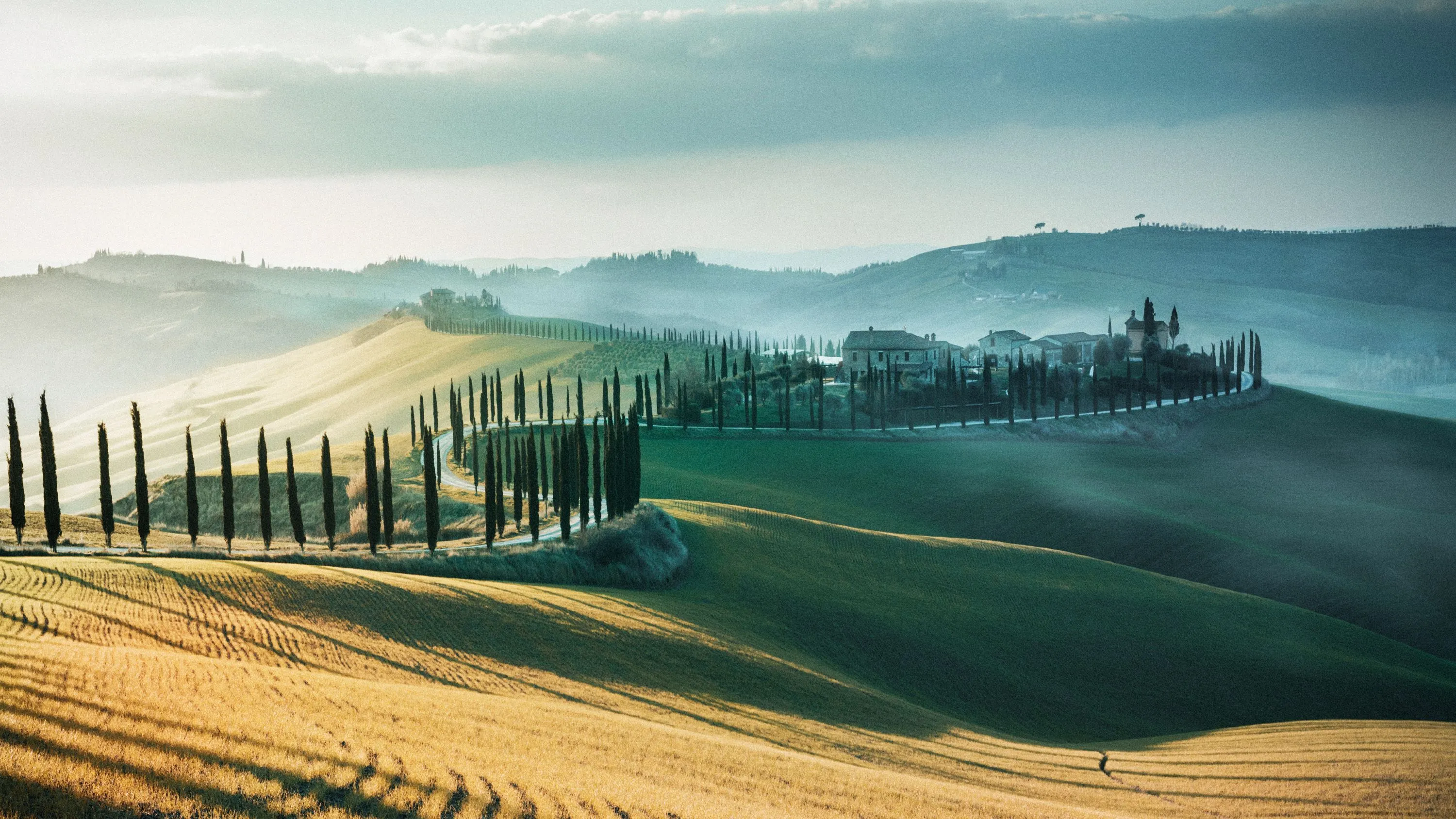 Tuscany Landscape Italy Wallpaper