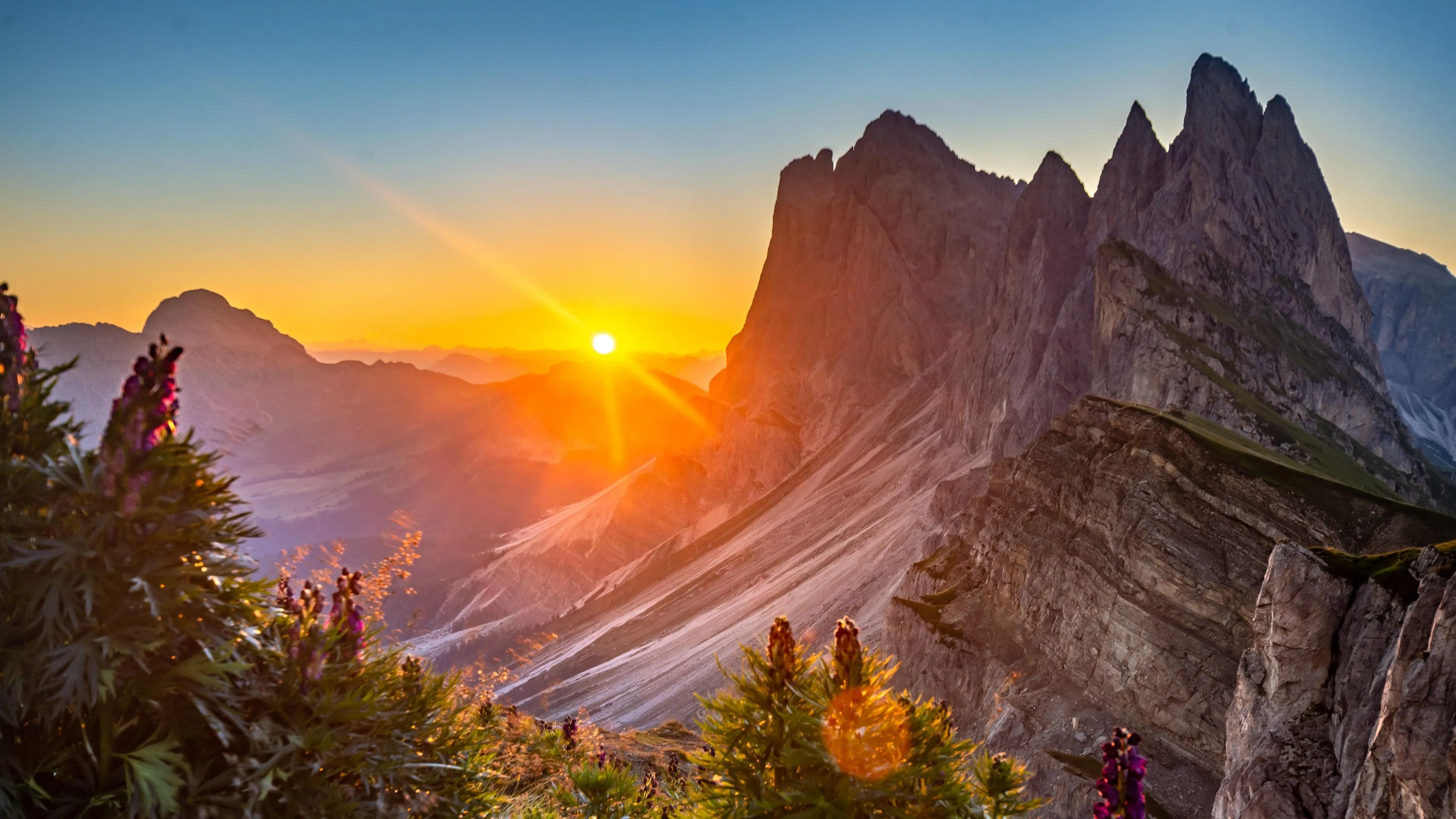 Sunrise At The Dolomites Italy 4K 5K HD Nature Wallpaper