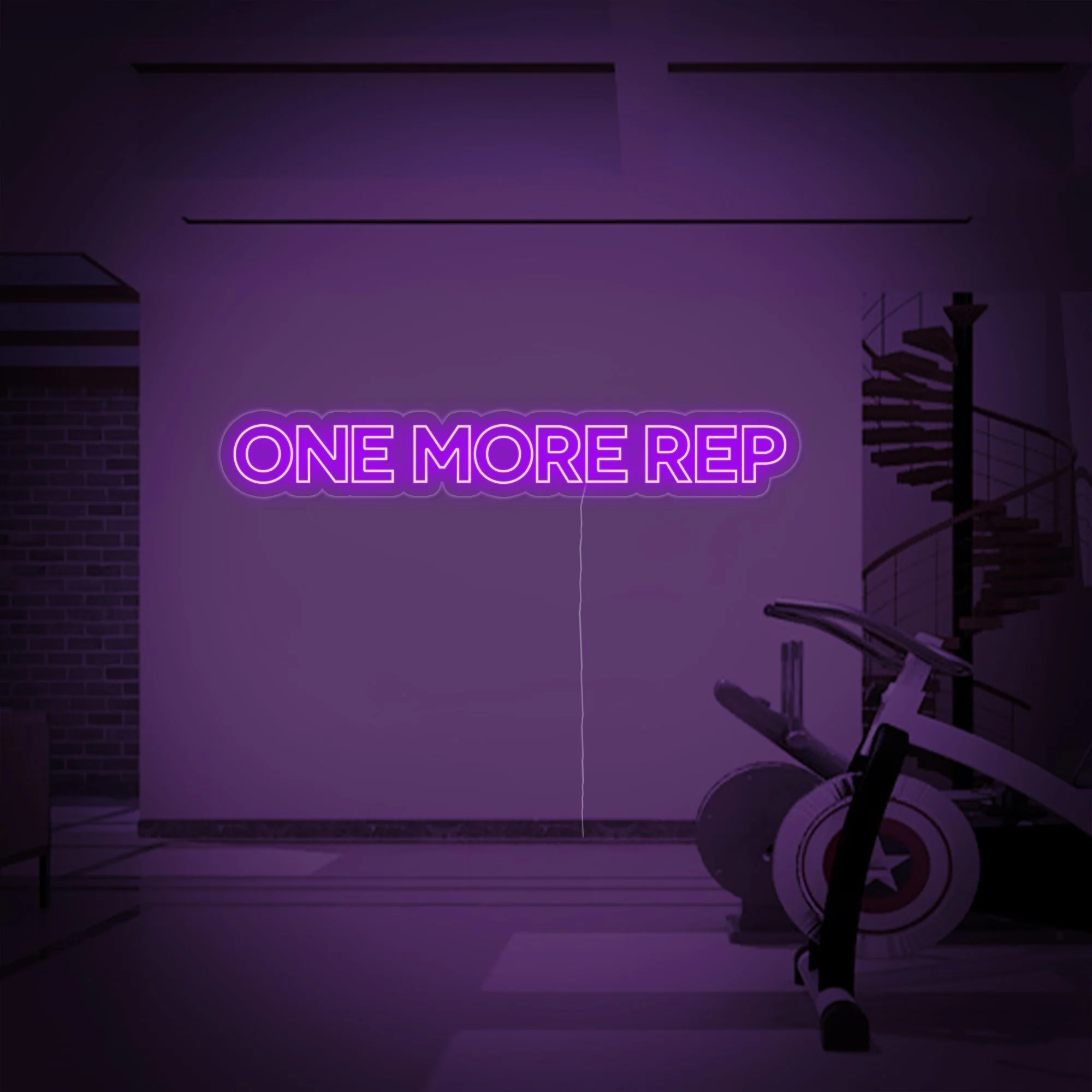 One More Rep, Gym Decor, Gym Quotes, Fitness Quotes, Workout Quotes Neon Sign