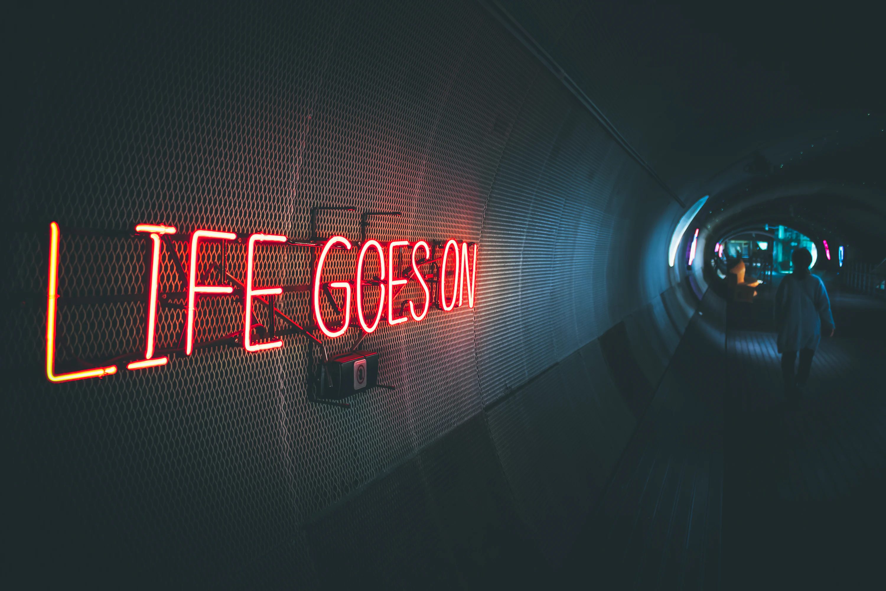 Neon Quote Picture. Download Free Image