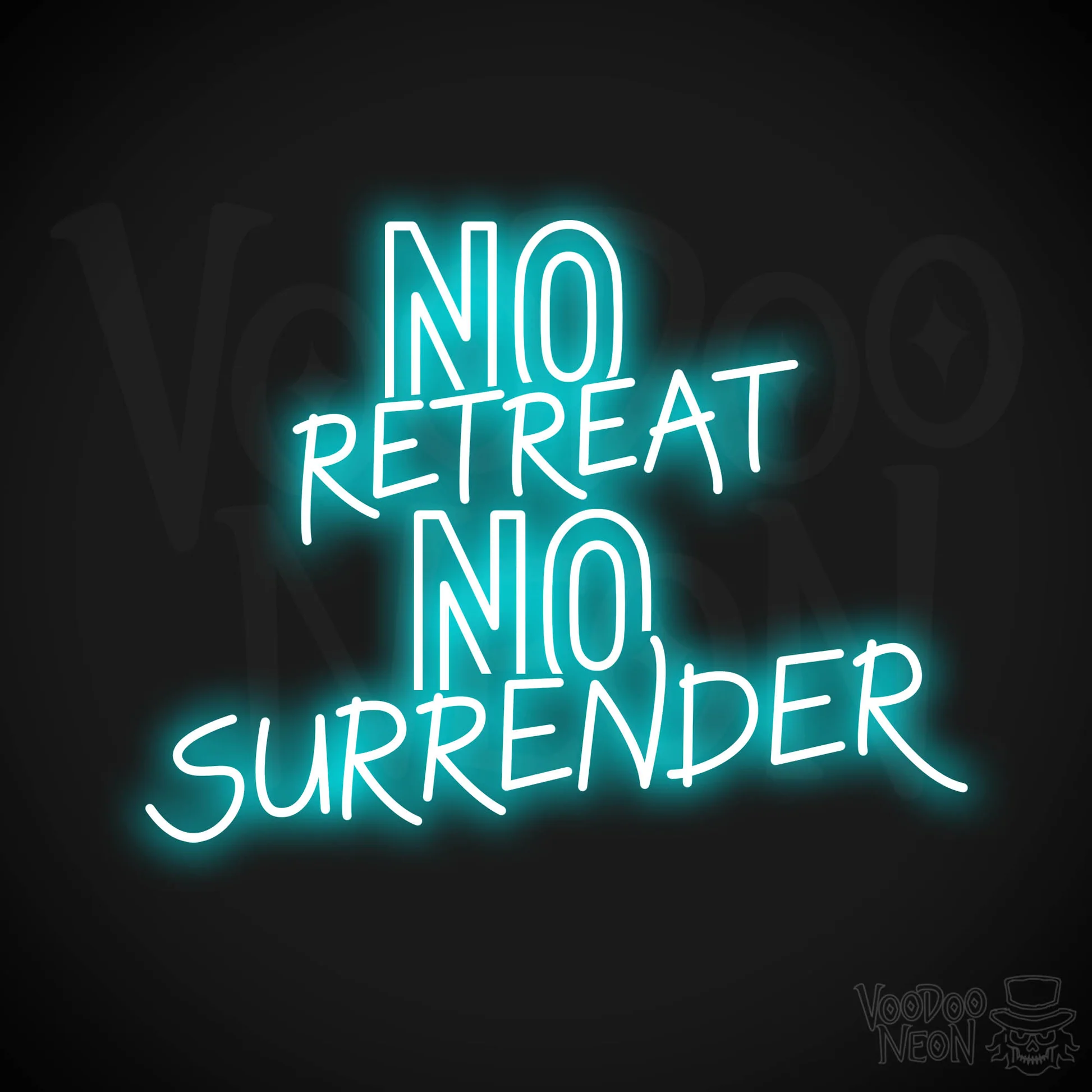 No Retreat, No Surrender Neon Sign