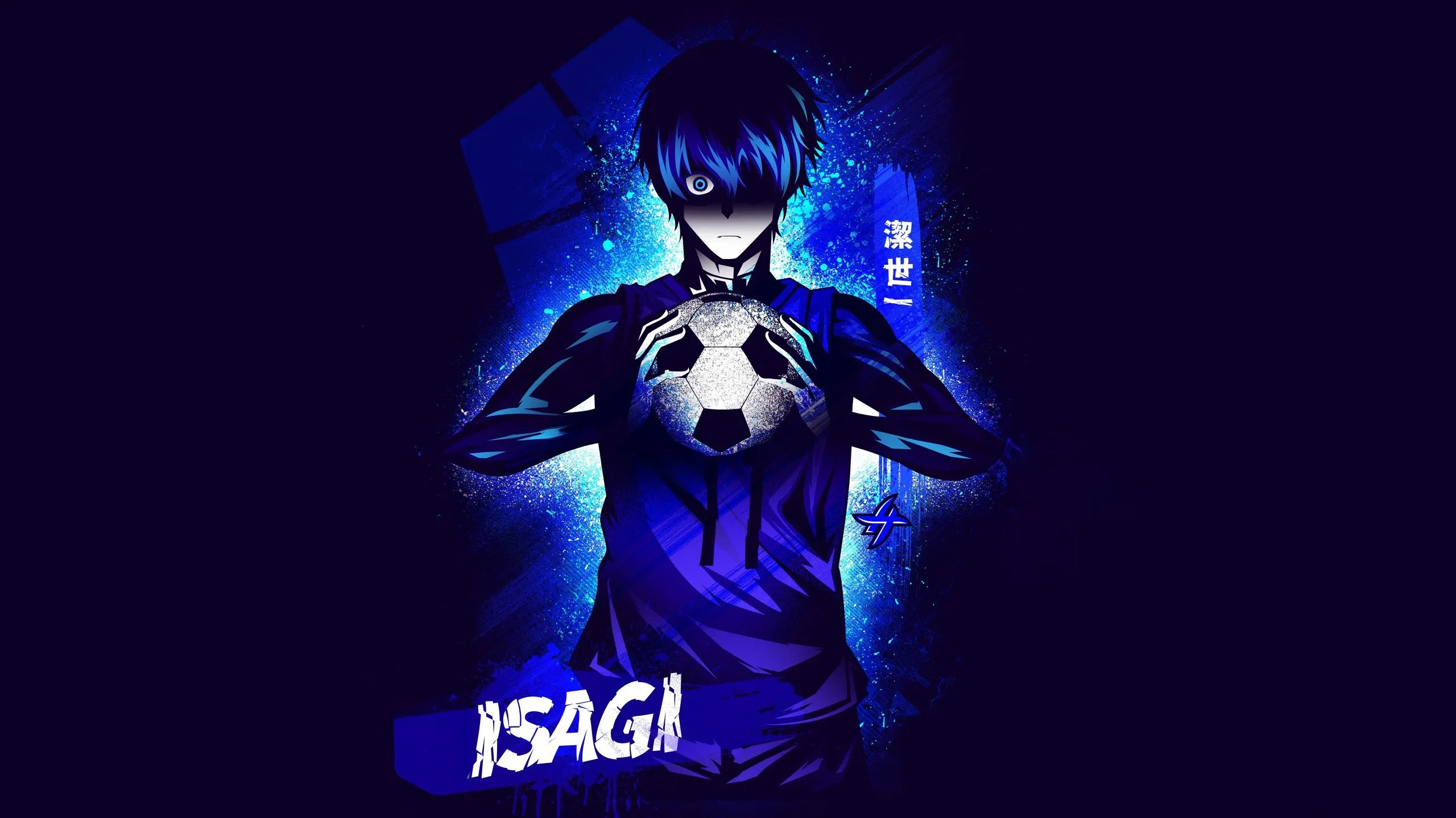 Yoichi Isagi Wallpaper 4K, Blue aesthetic, Team Z