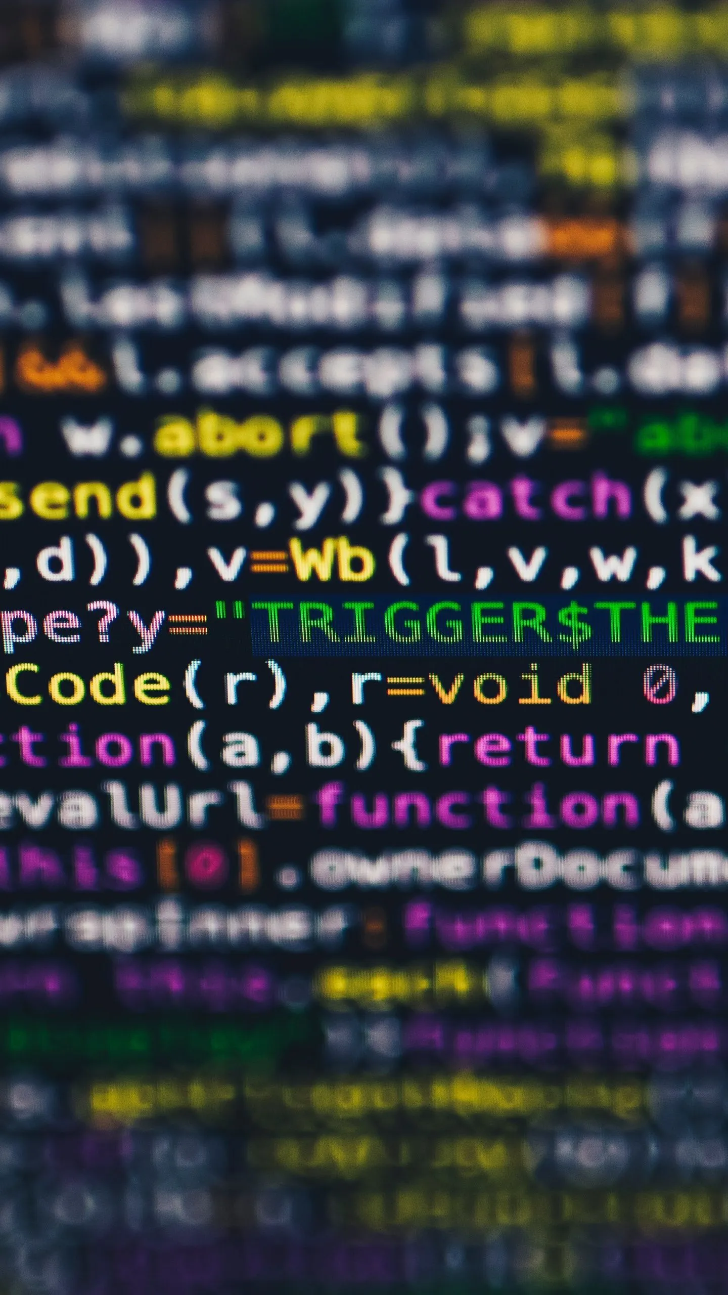 Computer Coding Screen Tilt Shift Background 4K UHD Wallpaper For UltraHD Desktop And TV, Widescreen And UltraWide Display, Dual And Triple Monitor, Smartphone And Tablet Devices