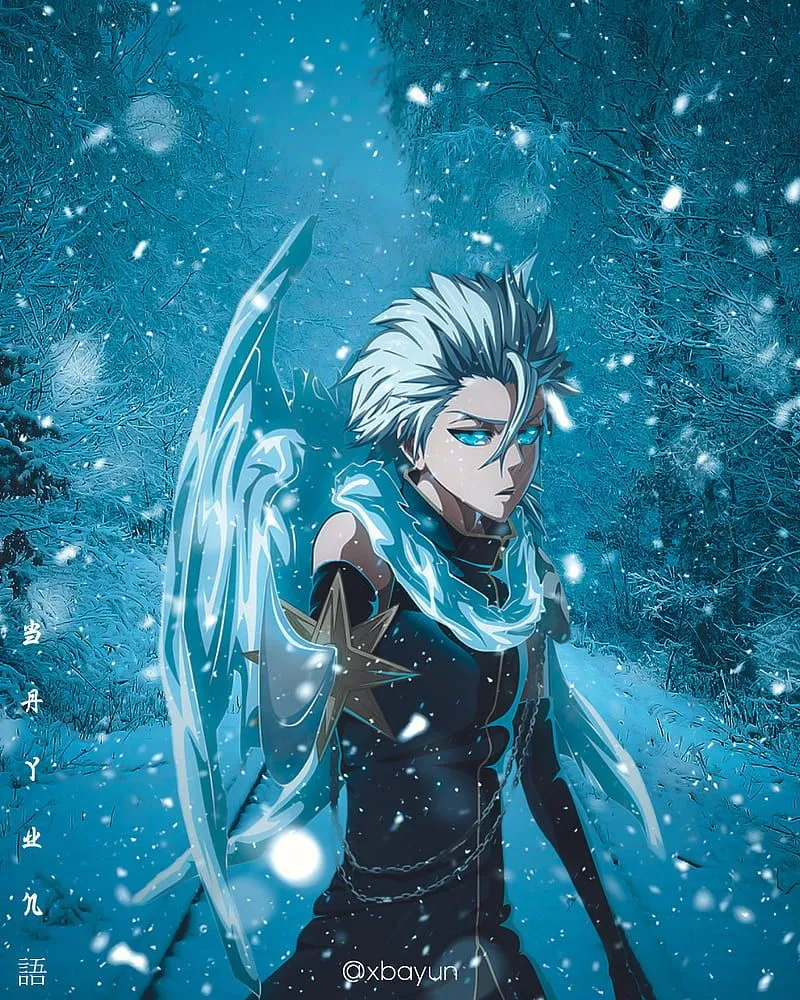 Toshiro Hitsugaya, bankai, bleach, bleach edit, bleach toshiro, toshiro hitsugaya edit, HD phone wallpaper