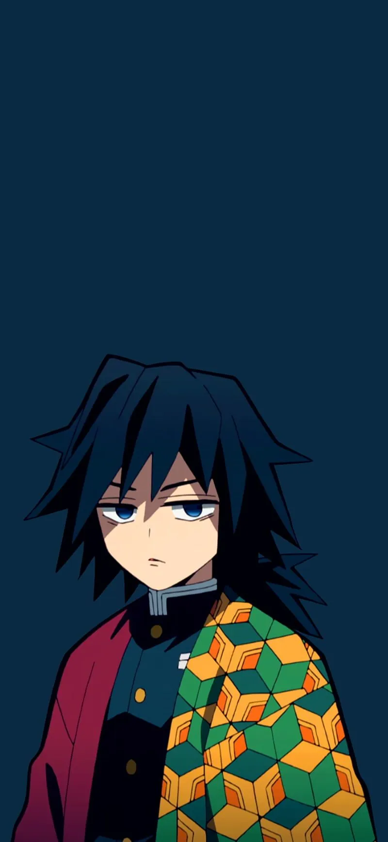 Giyu tomioka, anime, blue, kimetsu no yaiba, kny, HD phone wallpaper