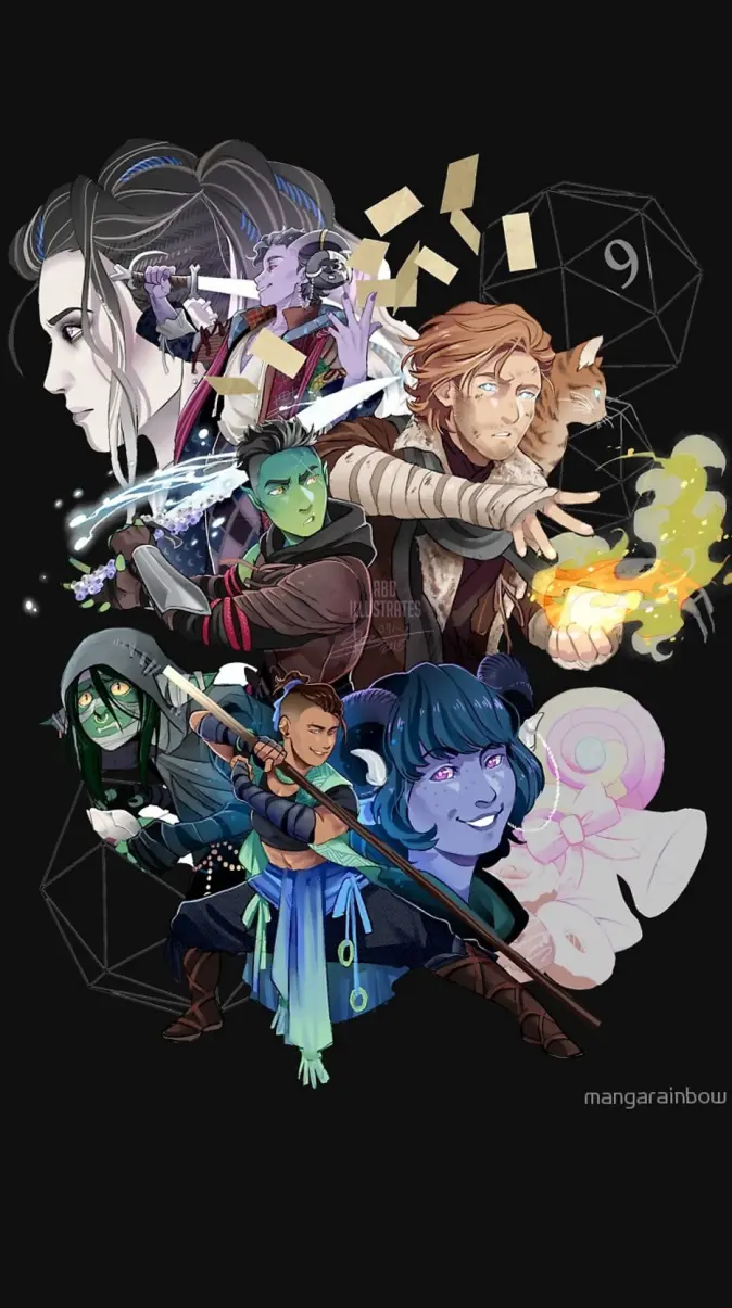 Mighty Nein art wallpaper