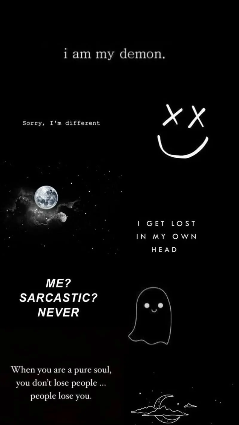 Black, quotes, sad, HD phone wallpaper