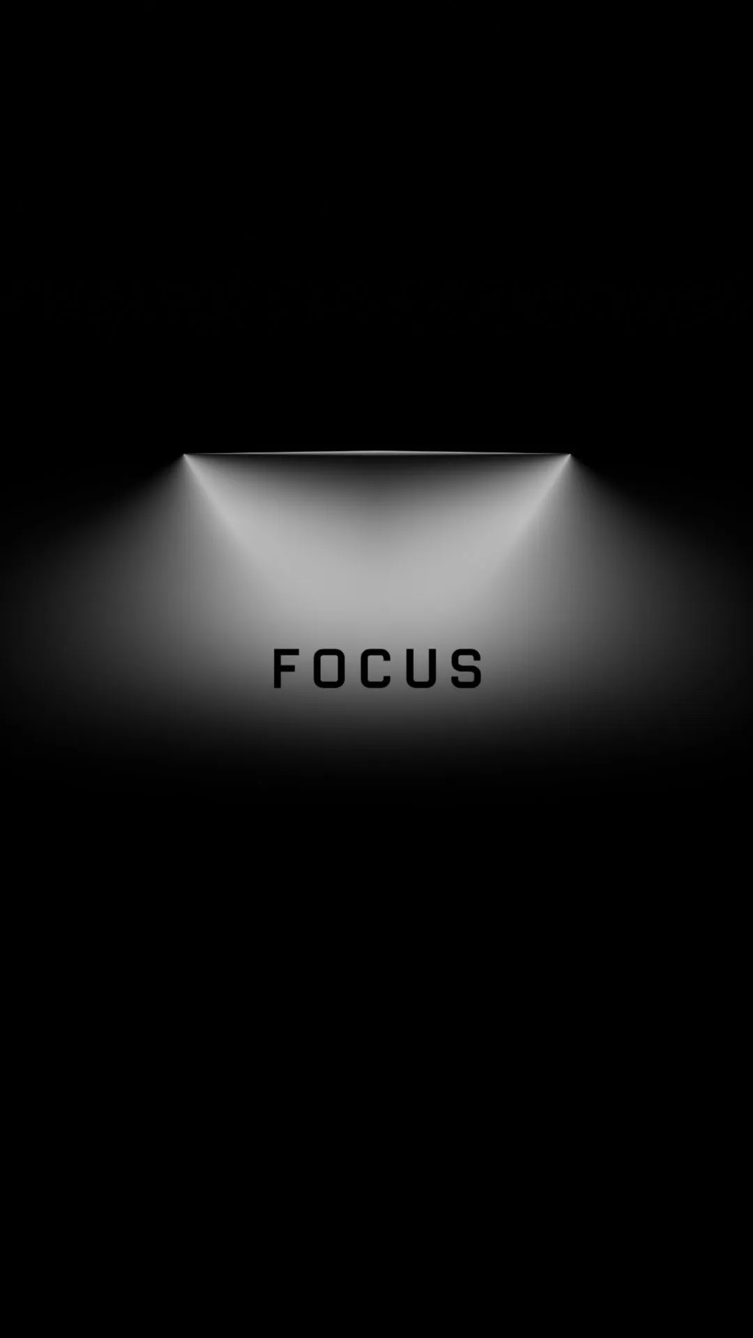 Focus Typography With Spotlight Effect HD Phone Wallpaper