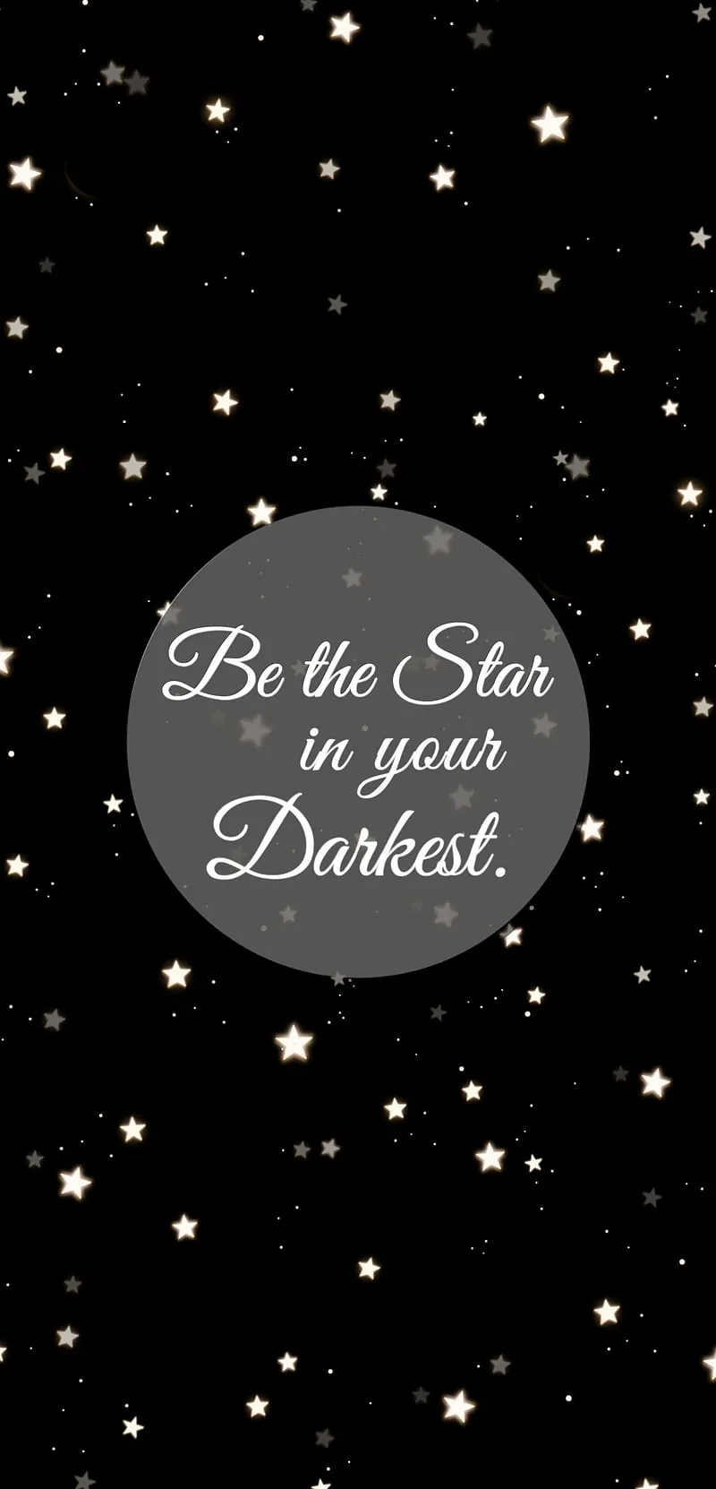 Dark hour, darkness, life, positive, quote, sayings, stars, HD phone wallpaper