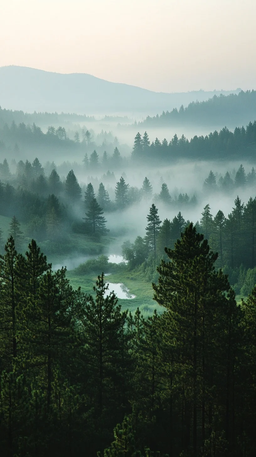 Free Misty Forest Morning Image, Forest, Morning