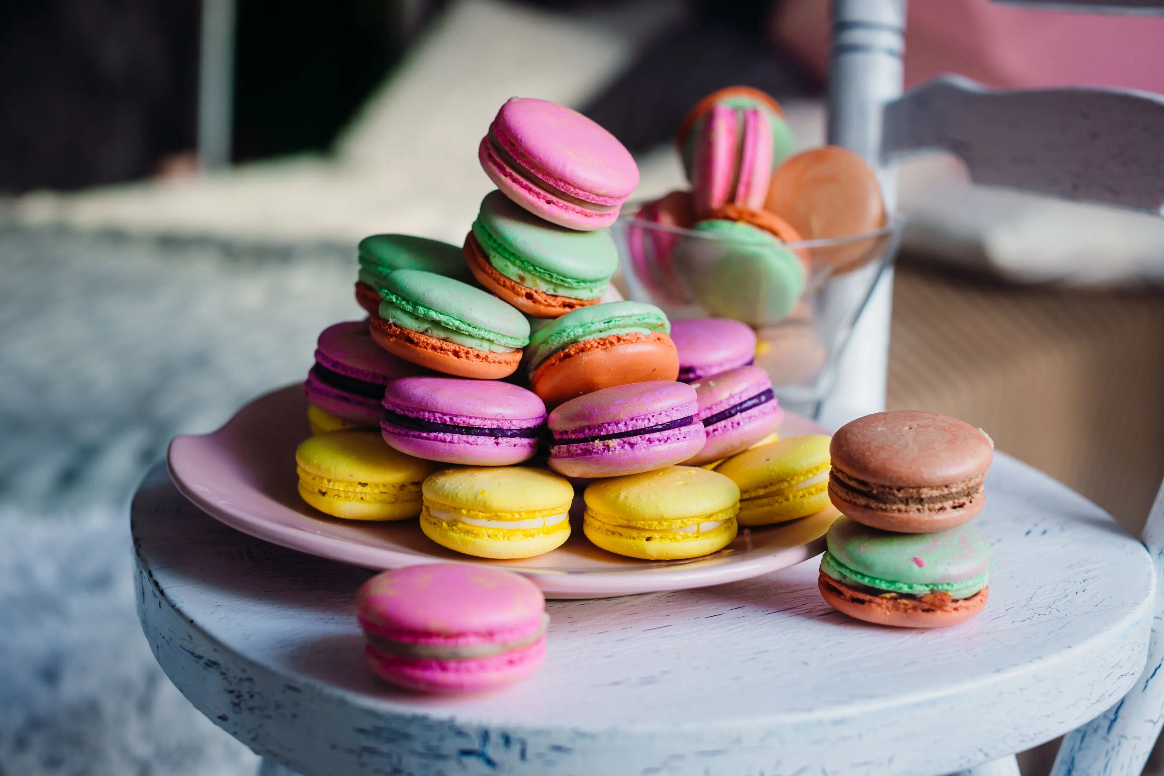 Wallpaper color, colorful, cookies, rainbow, dessert, sweet, cookies, macaron for mobile and desktop, section еда, resolution 3960x2640