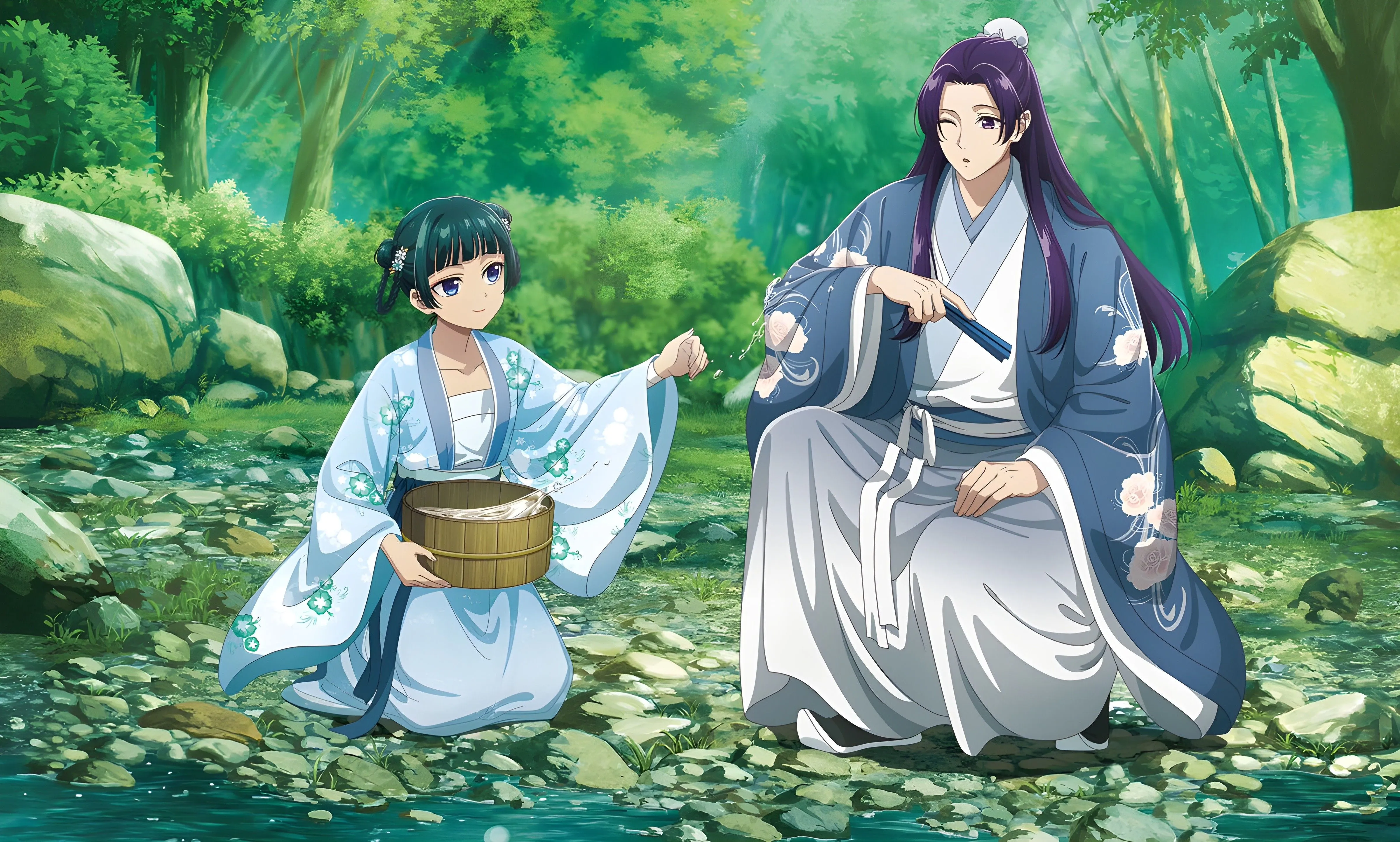 The Apothecary Diaries: Maomao & Jinshi in Tranquil 4K UHD Scene