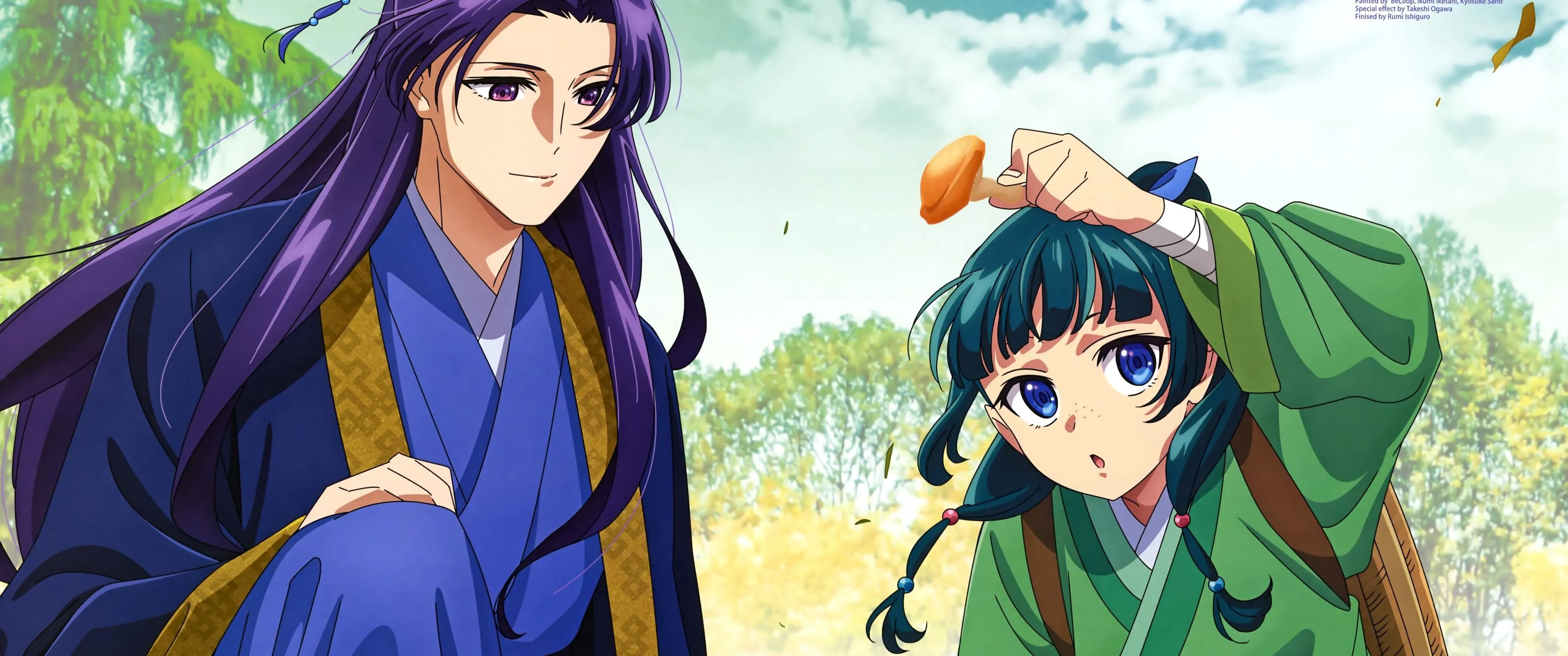 Jinshi and Maomao in Kusuriya no Hitorigoto 5K Wallpaper
