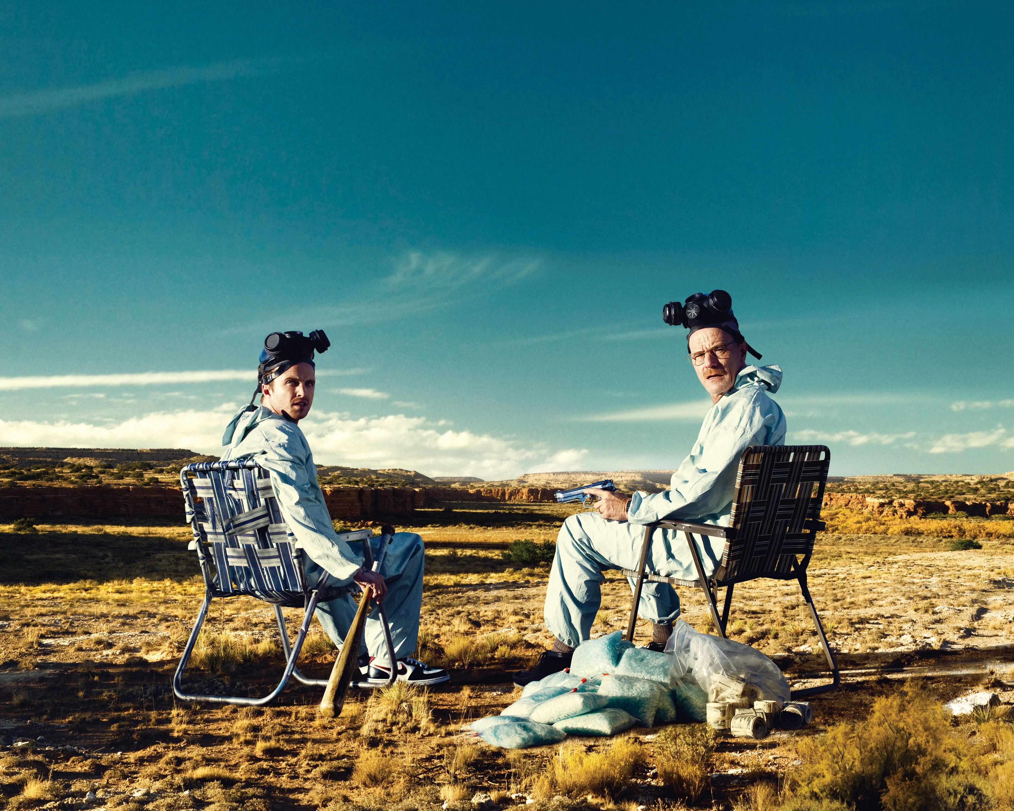 Desktop wallpaper: Walter White, Breaking Bad, Jesse Pinkman, Aaron Paul, Tv Show, Bryan Cranston 4K free download for PC. 1023274