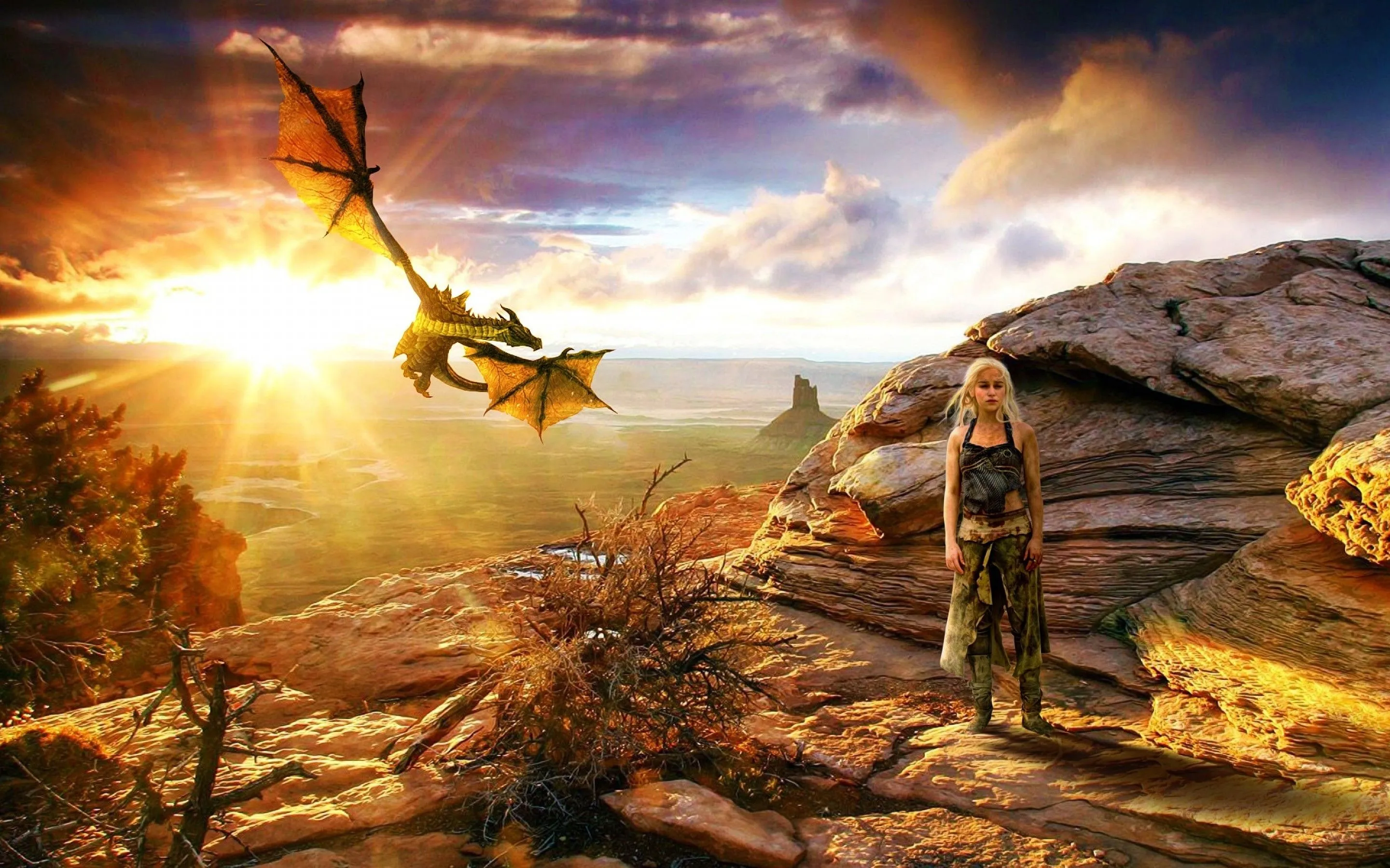 Khaleesi With Dragon Game Of Thrones Wallpaper, HD Movies 4K Wallpaper, Image and Background