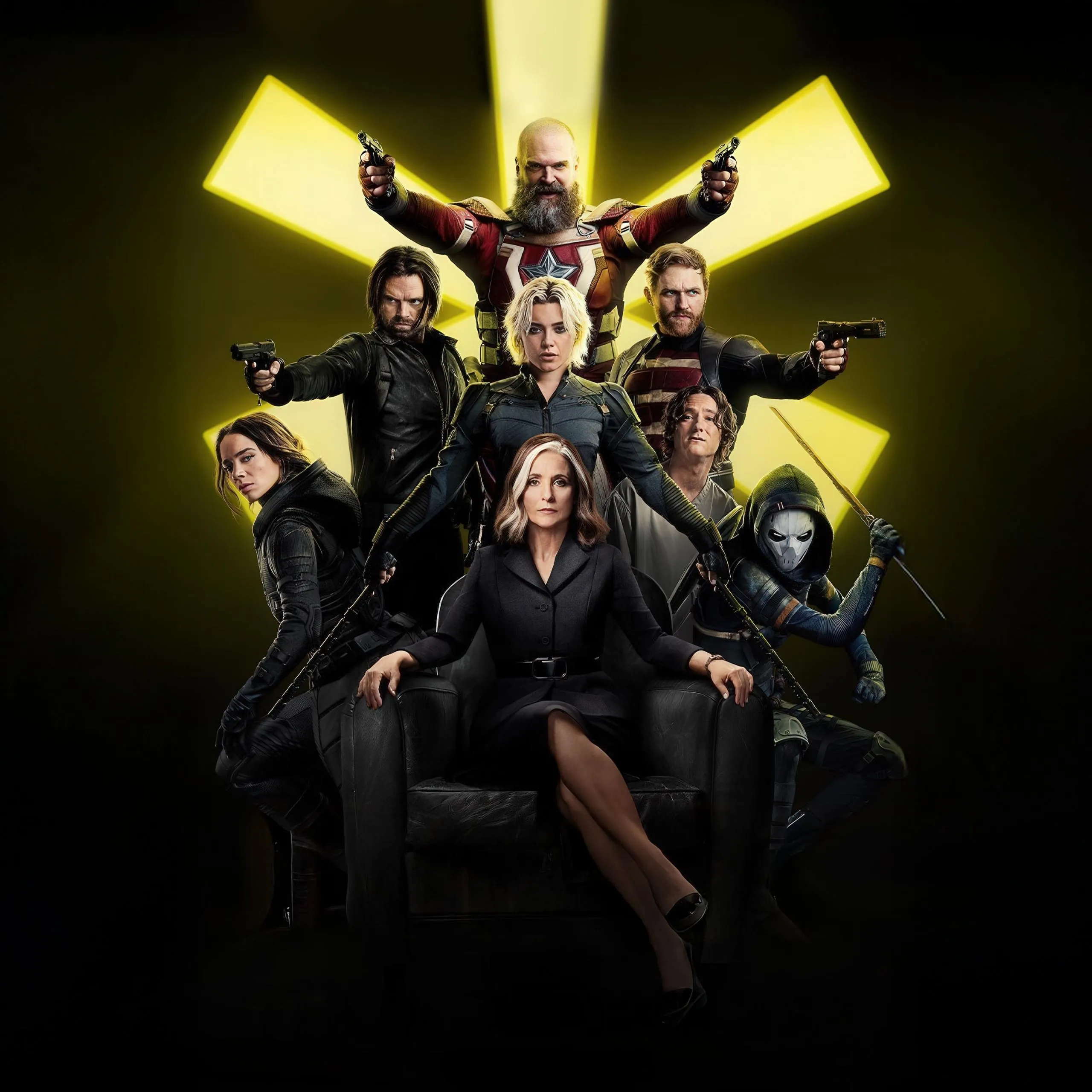 Thunderbolts Wallpaper 4K, Dark background, Movie poster, 5K