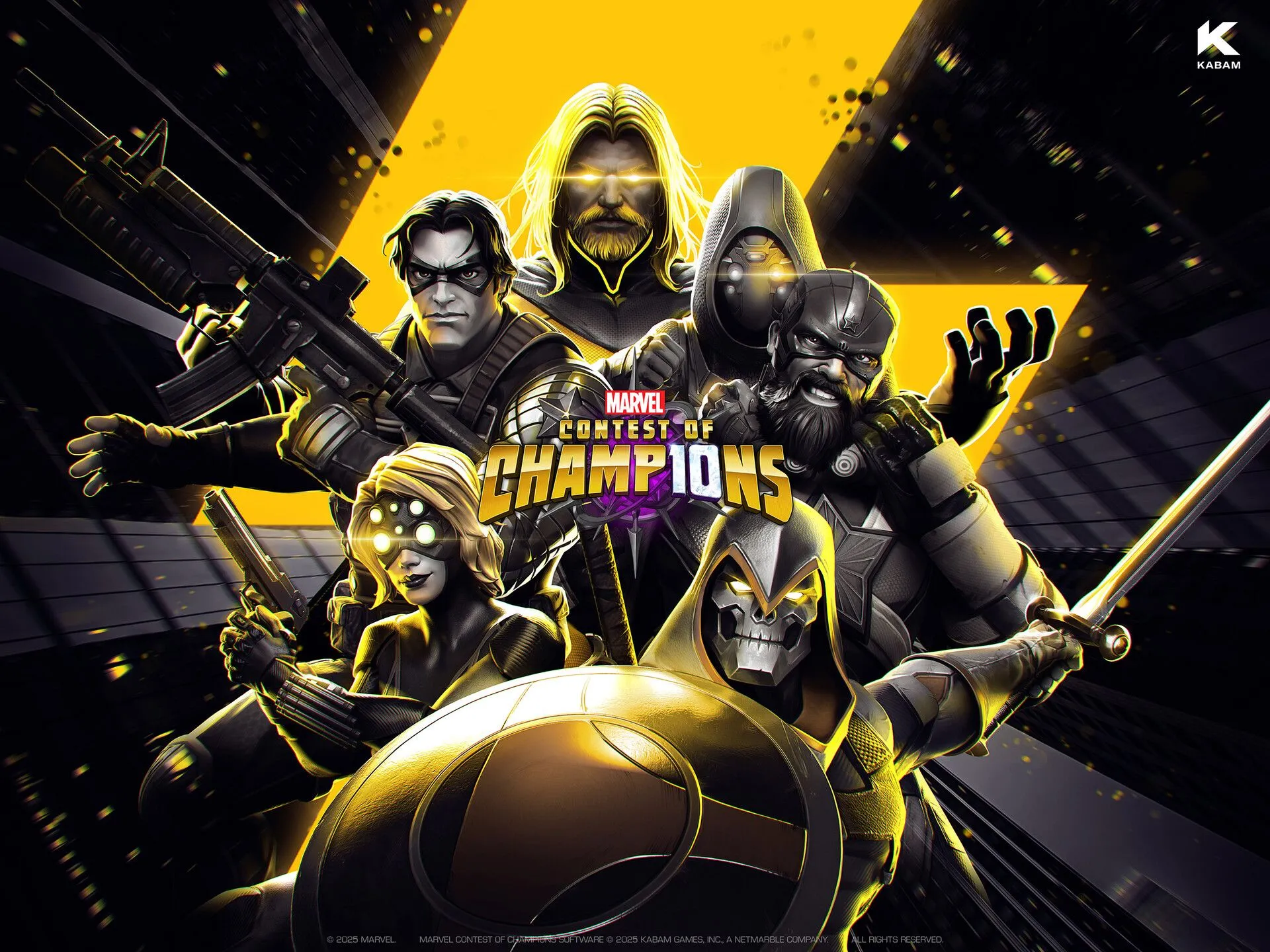 Thunderbolts Key Art. Marvel Contest of Champions