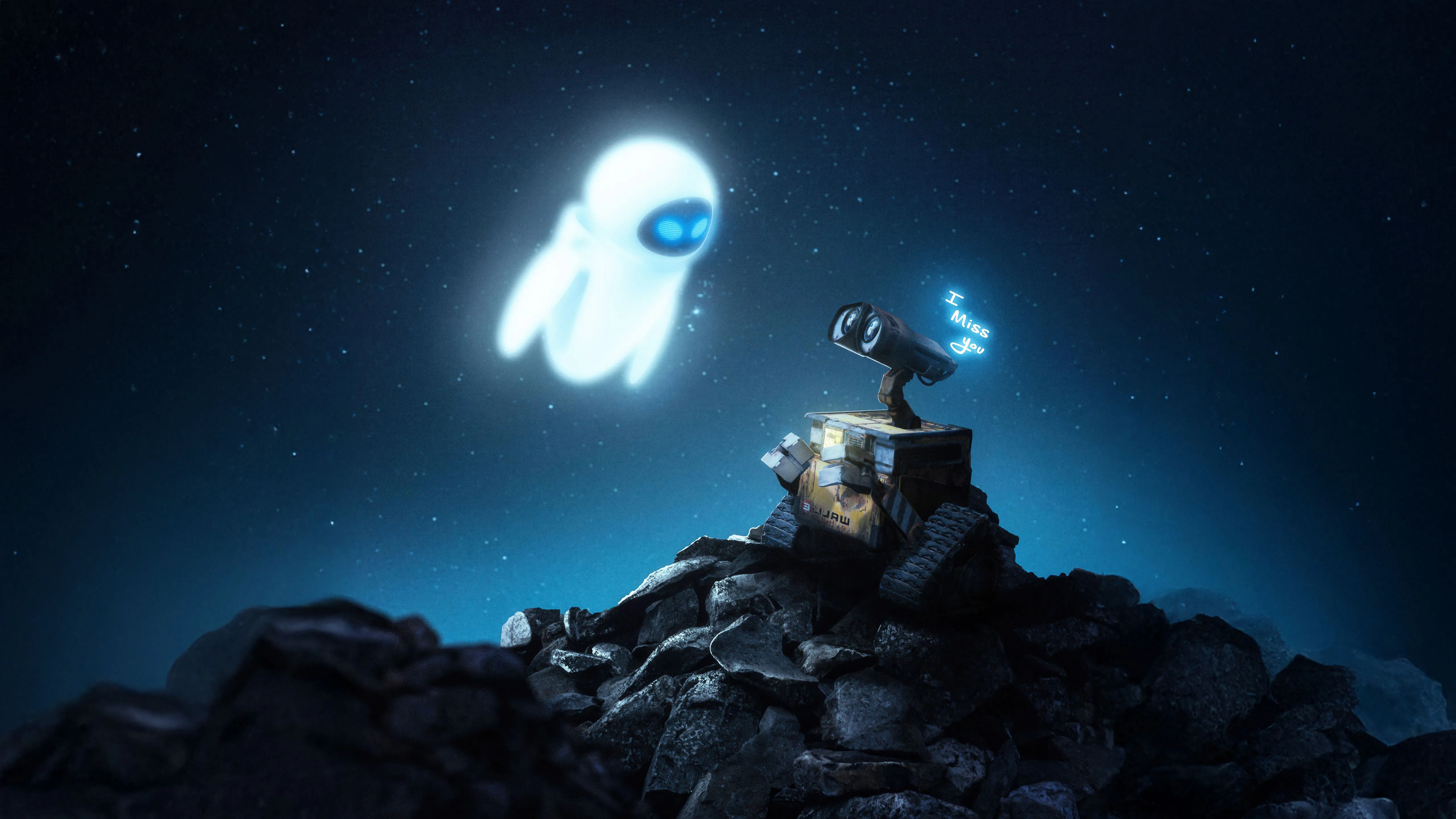 Disney character robot Wall E Desktop wallpaper 600x382
