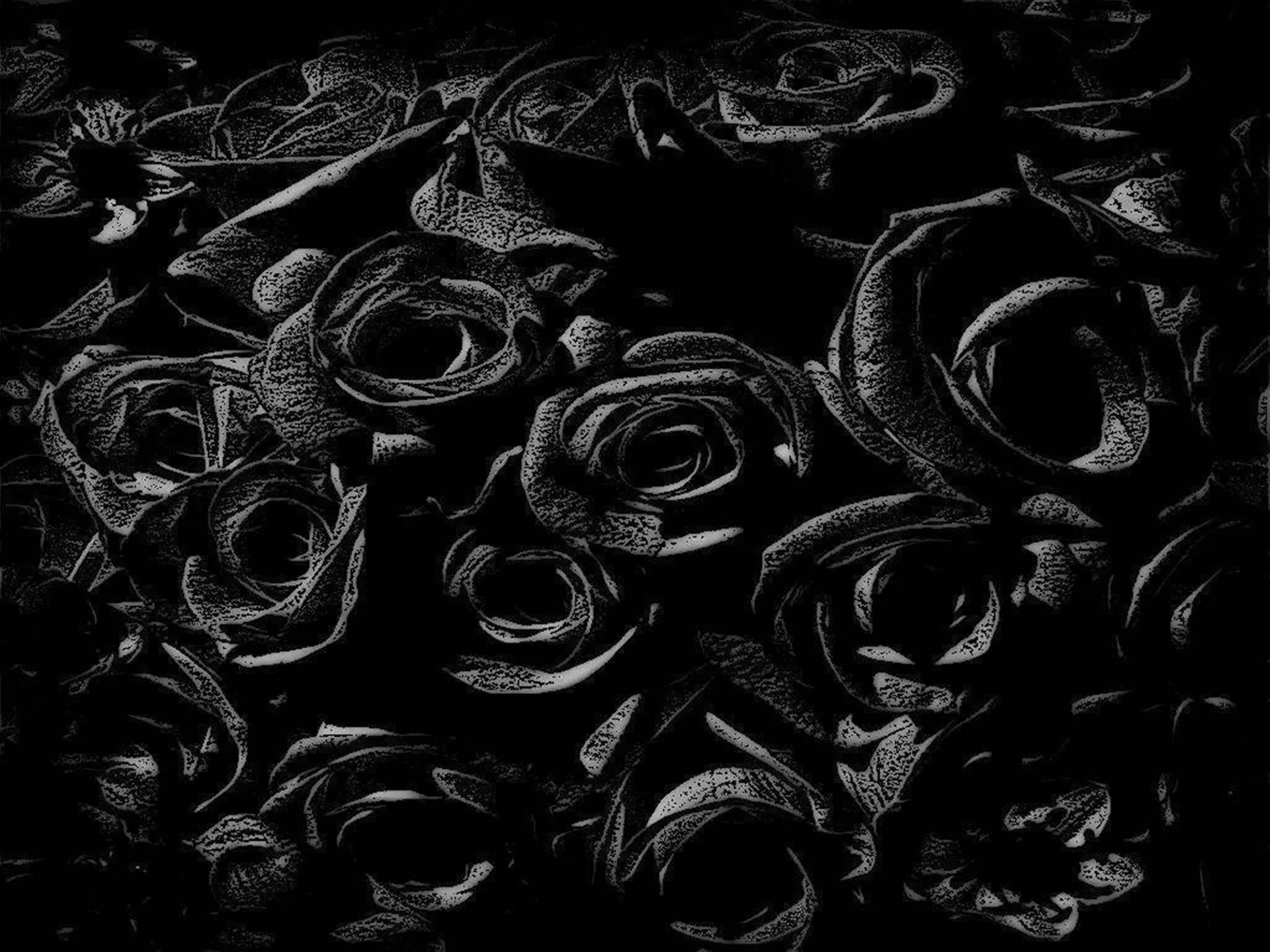Download 4K Gothic Black Roses Wallpaper