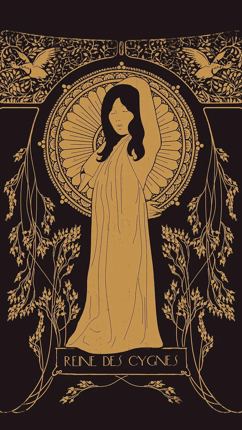 Bjork Queen, Florent, Animals, Art, Björk, Deco, Déco, Gold, Graphic Design, HD Phone Wallpaper