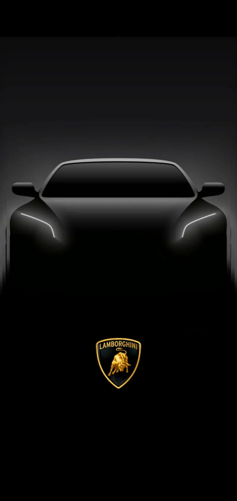 Lamborghini, black, car, logos, HD phone wallpaper