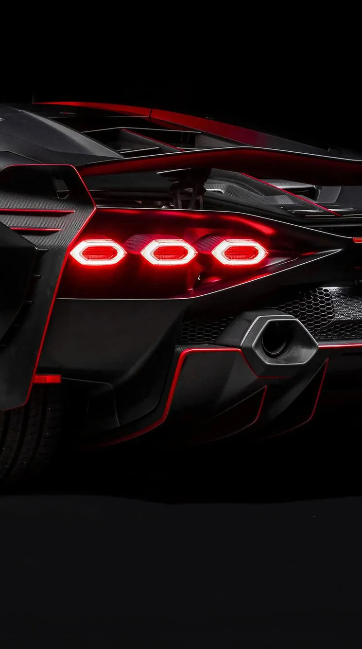 Black Lamborghini from behind · 750x1334 iPhone 6, 6S, 7, 8 free photo from skywolfx and wallpaper