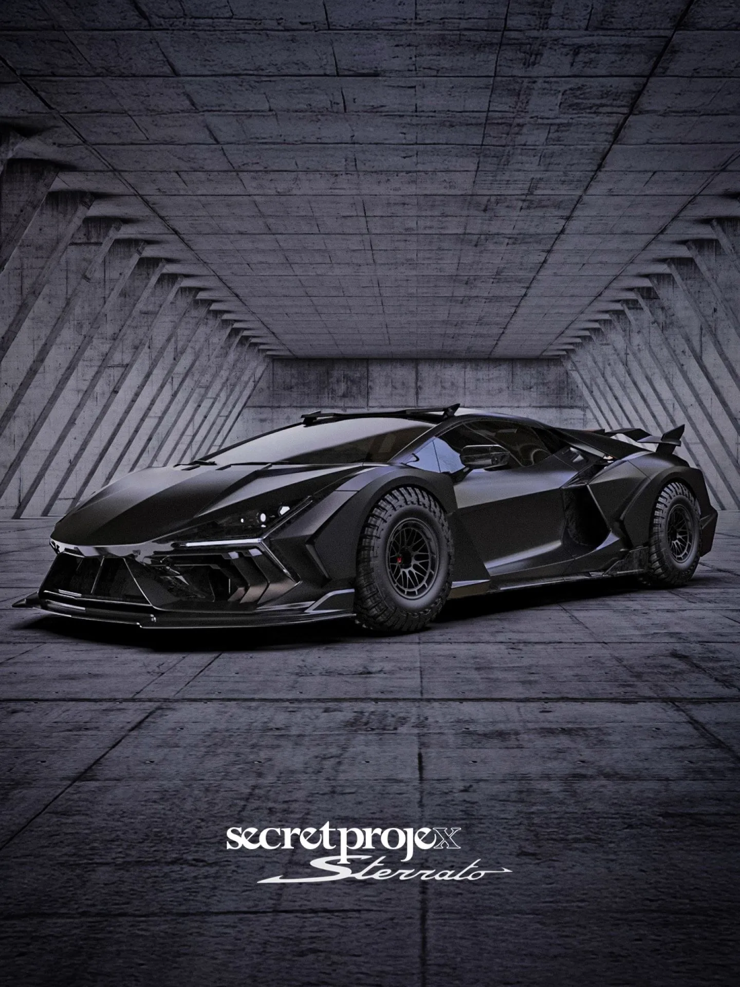 All Black Lamborghini Revuelto Is Having A Bit Of Sterrato Fun, Digital Project Looks Cool