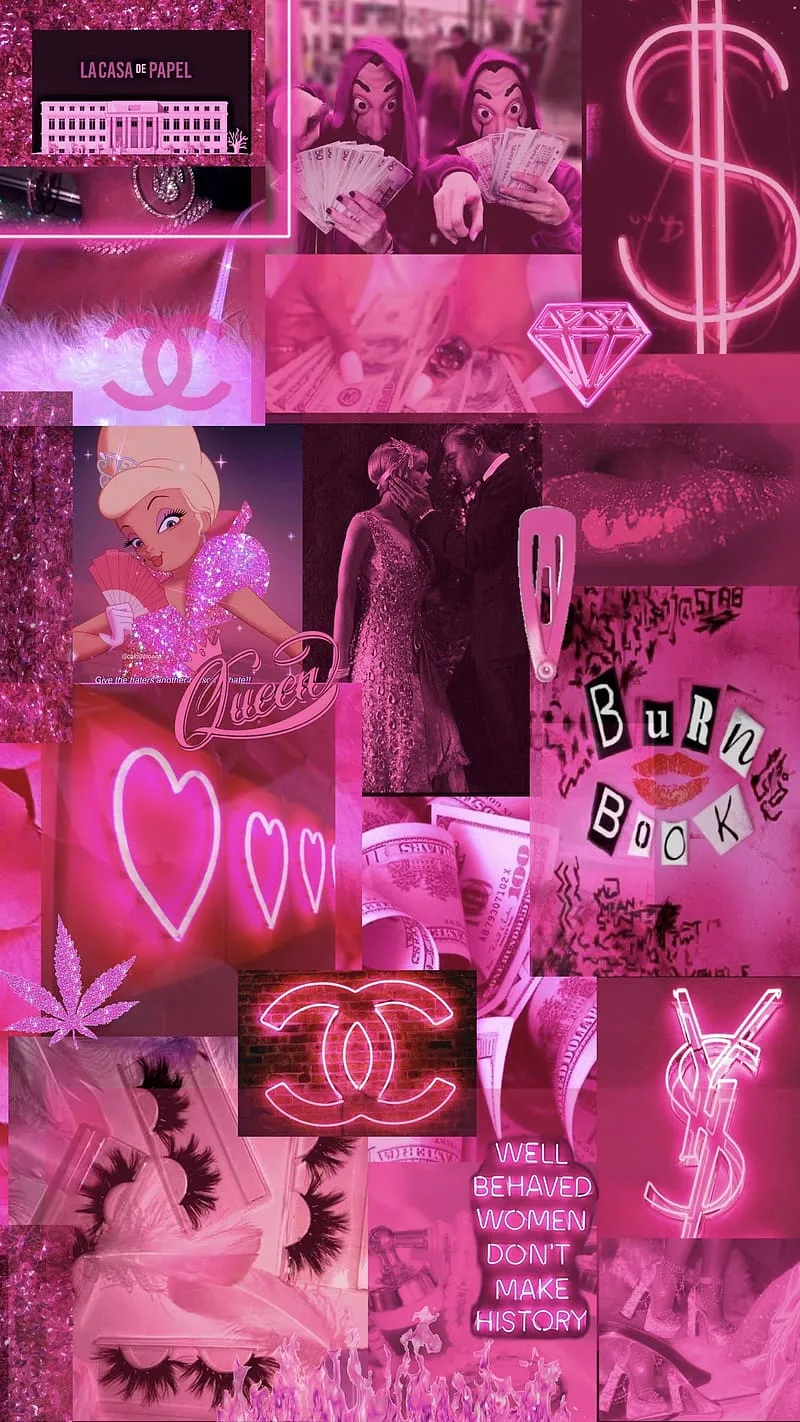 Aesthetic Girly, Pink Neon Light, pink, neon light, HD phone wallpaper