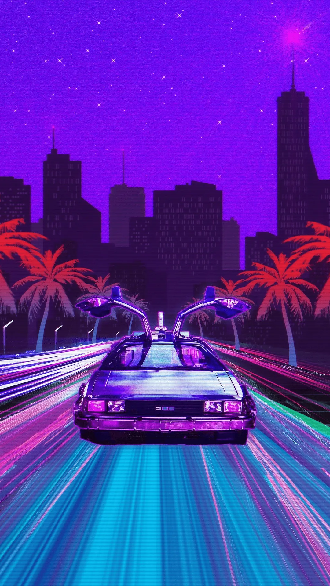 Wallpaper Aesthetics, Vaporwave, Vaporwave Car, Synthwave, Automotive Lighting, Background Free Image
