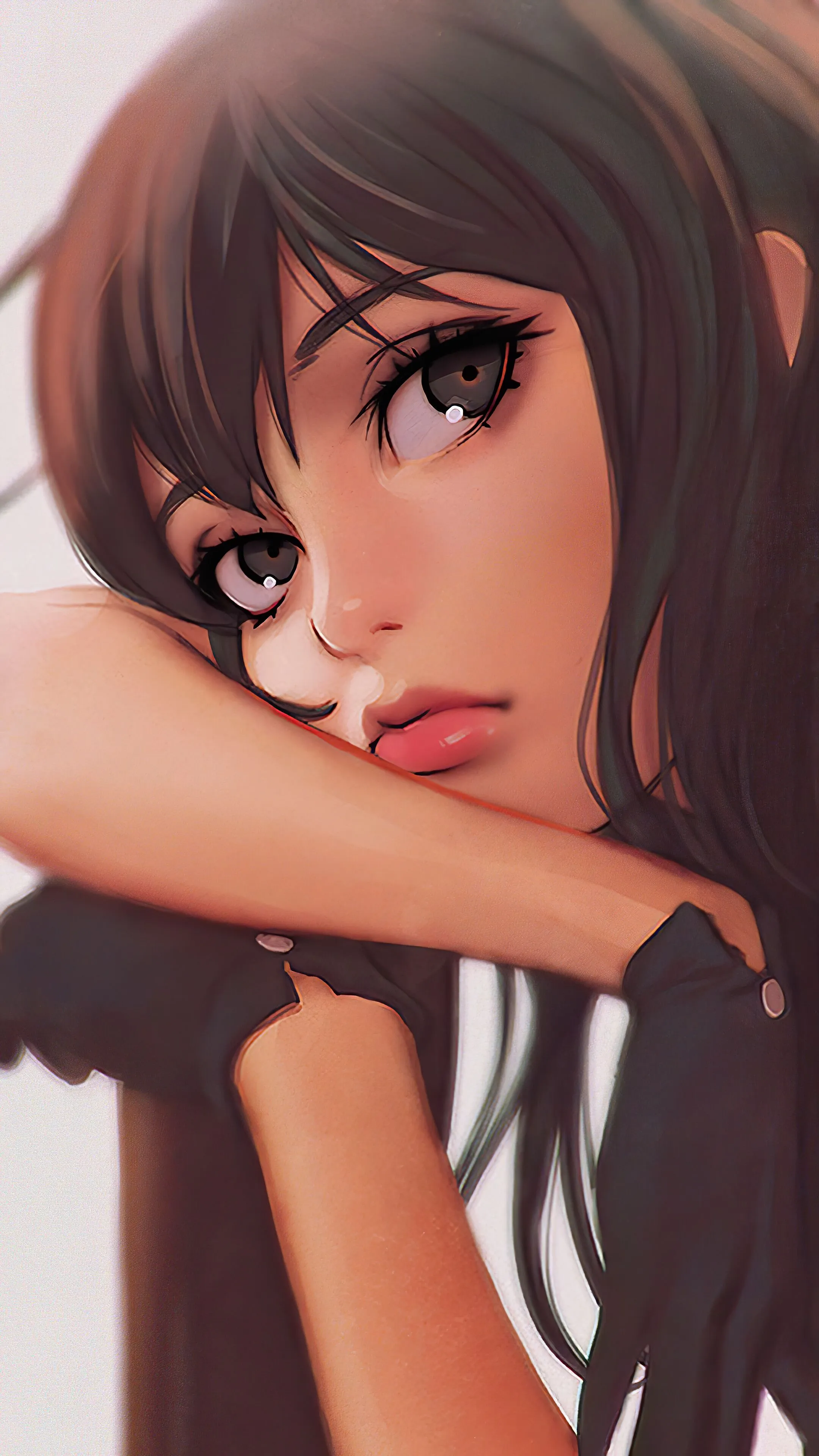 Anime, Girl, Lonely, 4K HD Phone Wallpaper