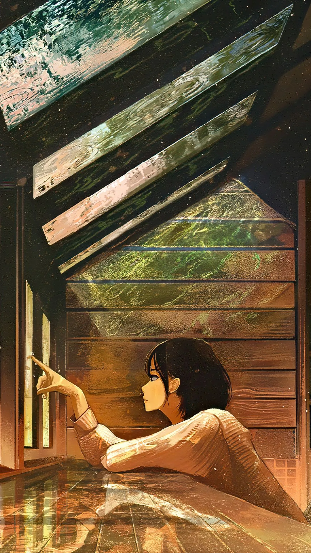 Anime, Anime Girls, Lonely, Raining HD Phone Wallpaper