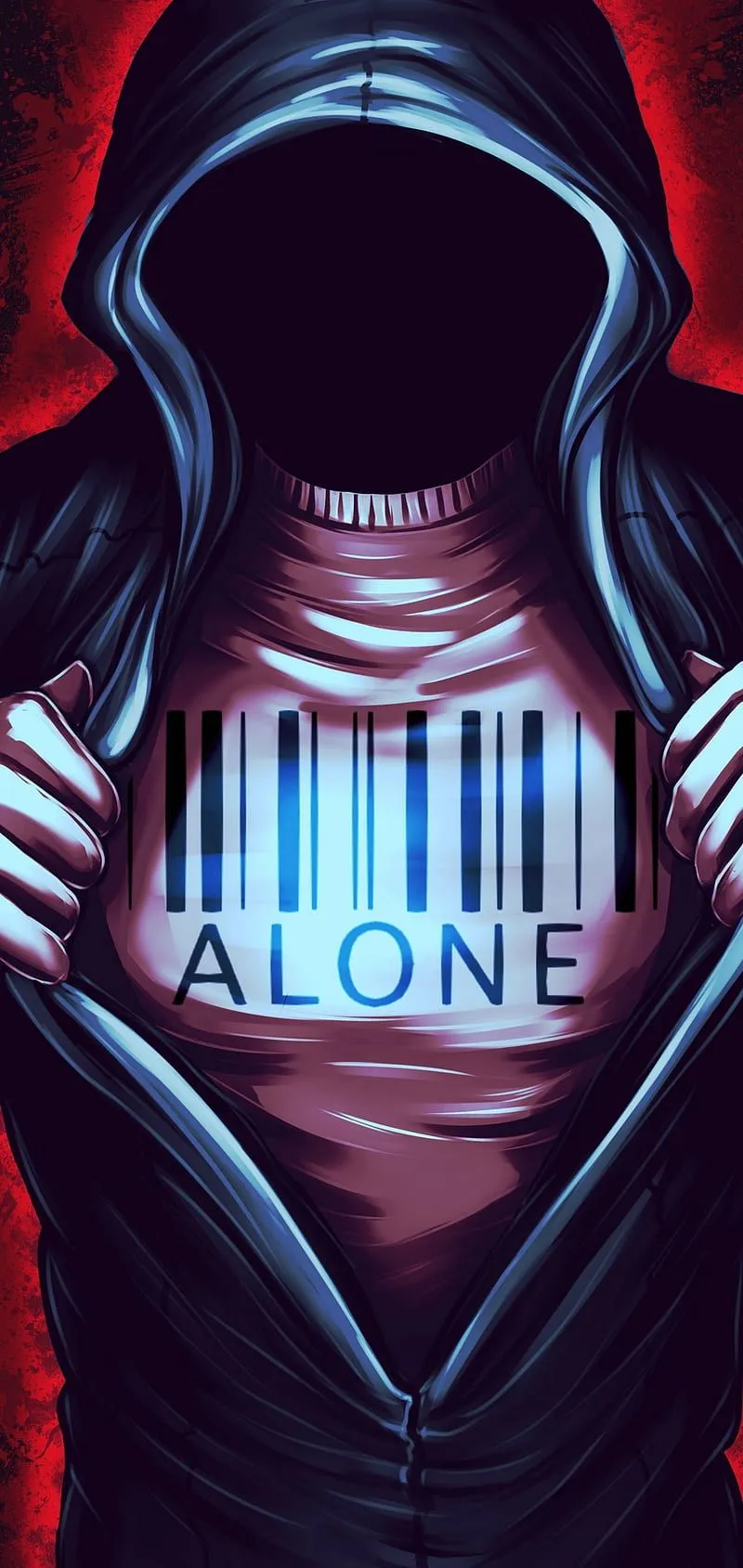 Alone abstract, anime, death, drawing, guy lonely, sad, HD phone wallpaper
