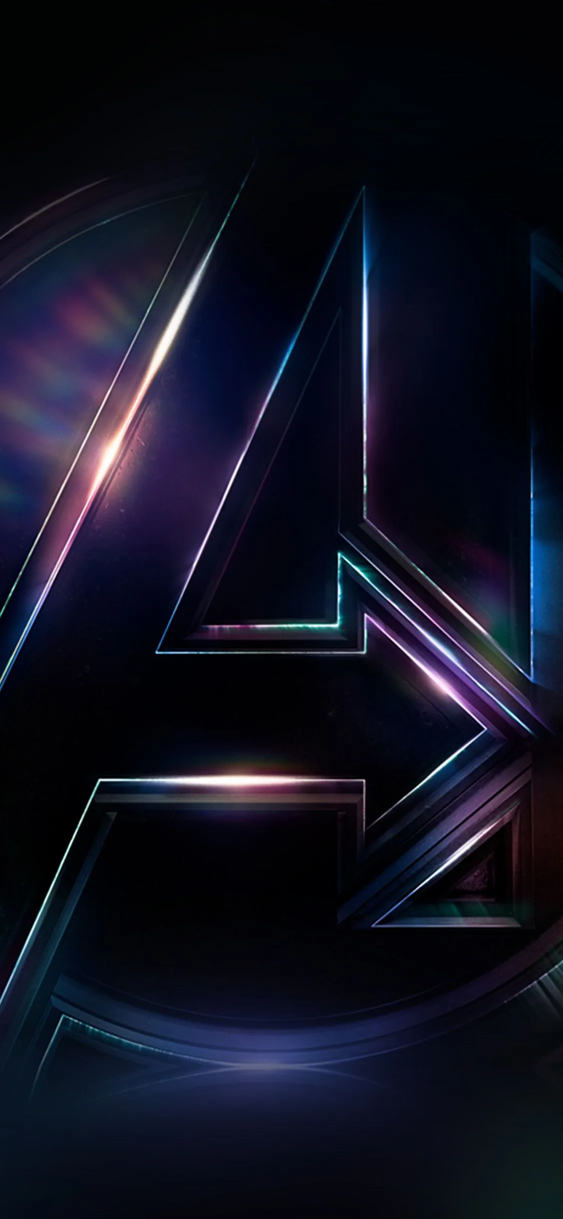 iPhone X wallpaper. avengers logo dark film art illustration marvel