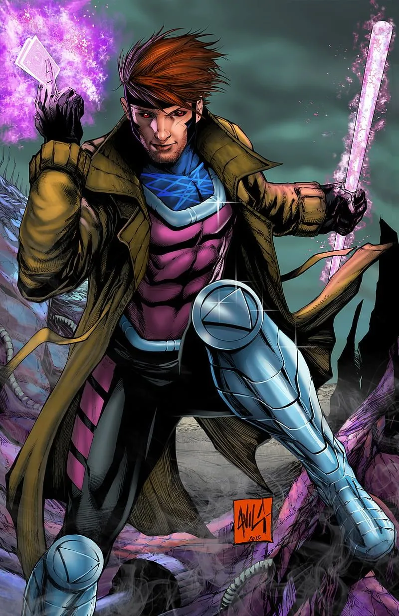 Gambit, comics, marvel, x men, xmen, HD phone wallpaper