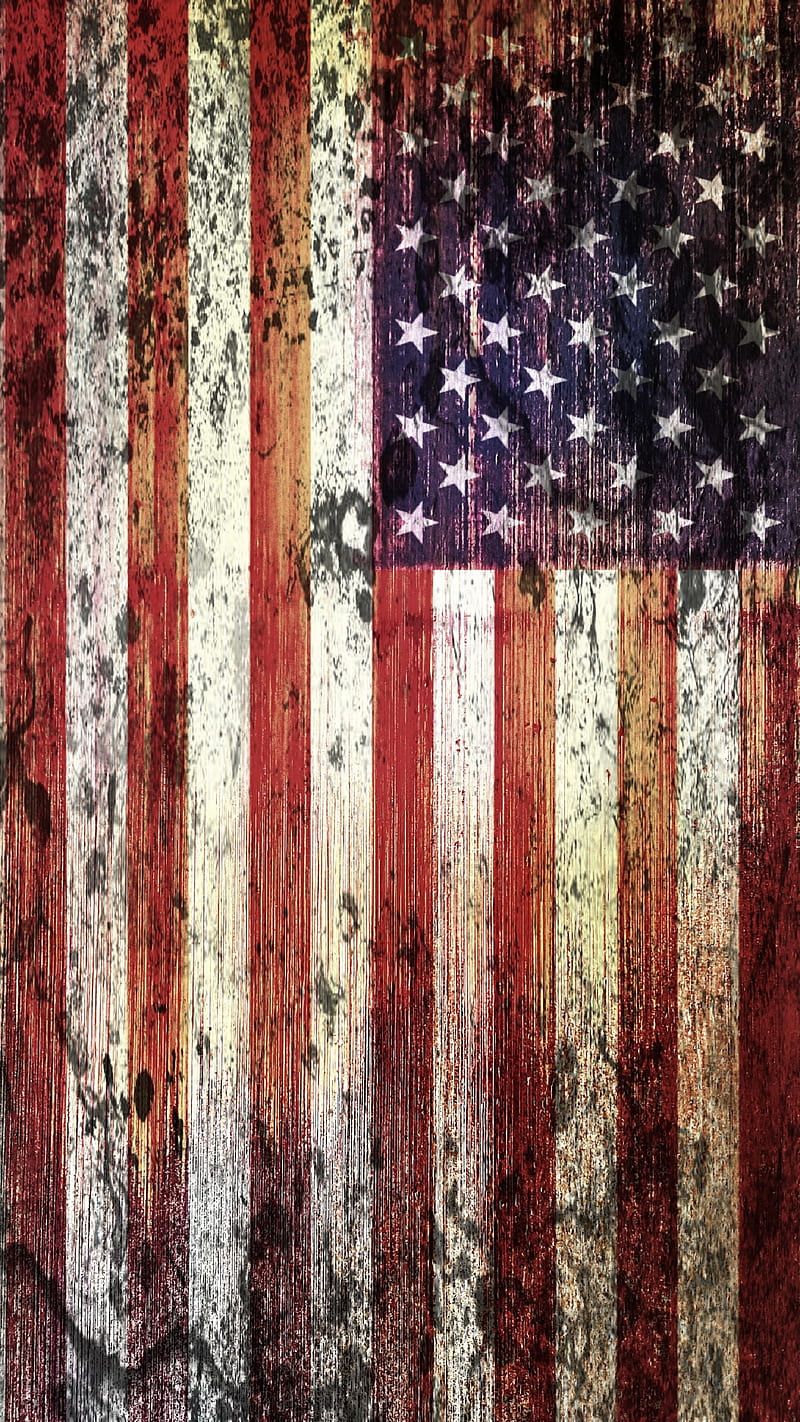 Blue Collar America, American, Dirty, ElectricJAC, Flag, Flags, dom, Grunge, HD phone wallpaper