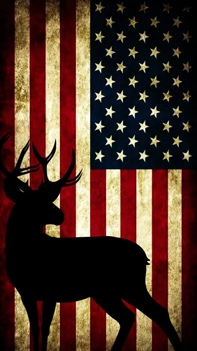 Country, country, deer, flag, HD phone wallpaper
