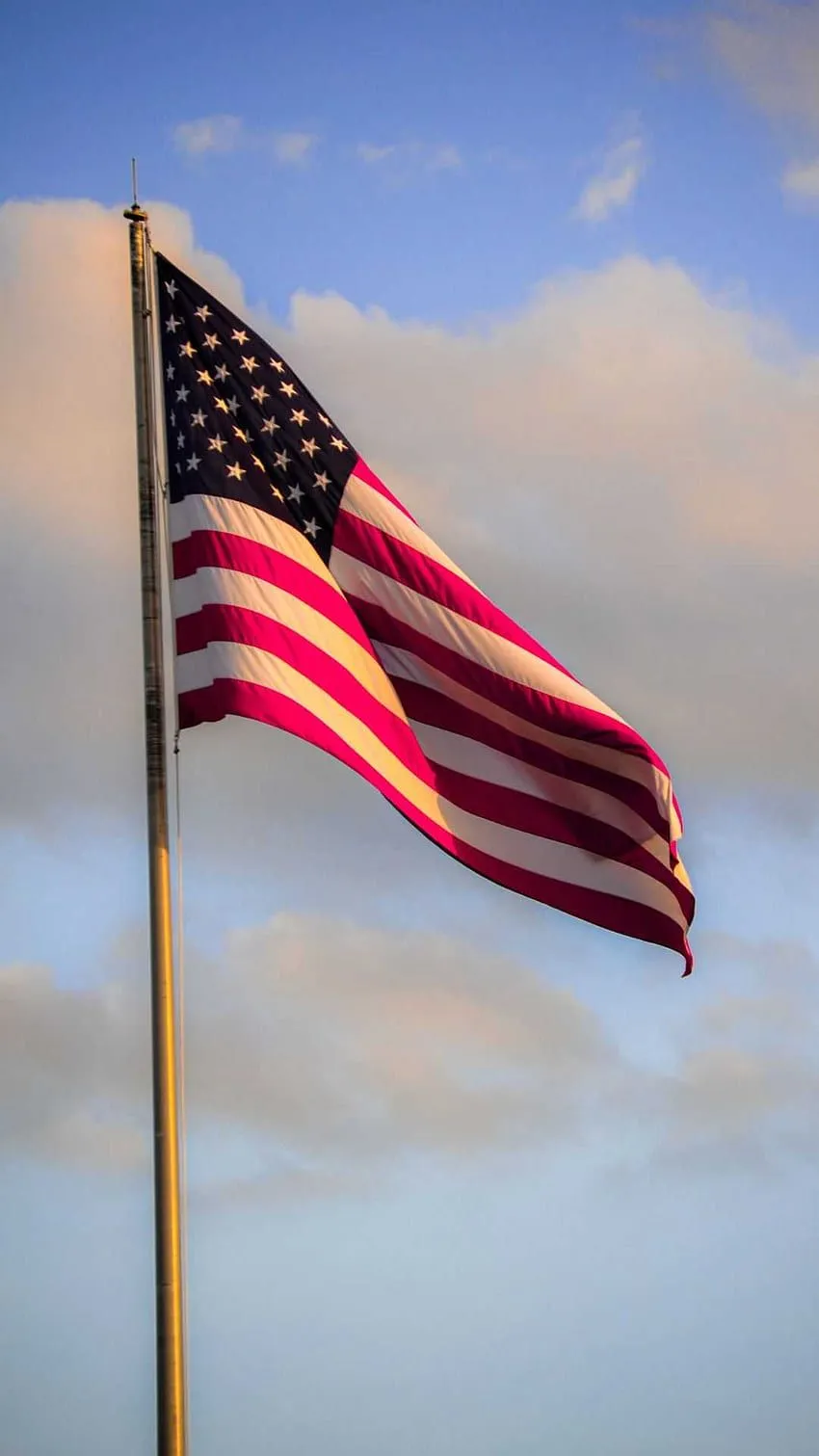 American Flag, American Flag Sunset HD phone wallpaper