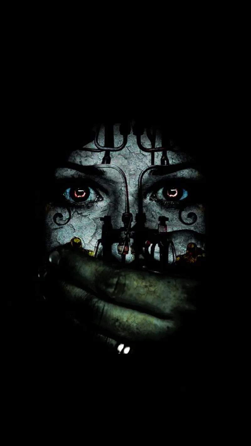 Scary Halloween, halloween, scary, dark, face, HD phone wallpaper
