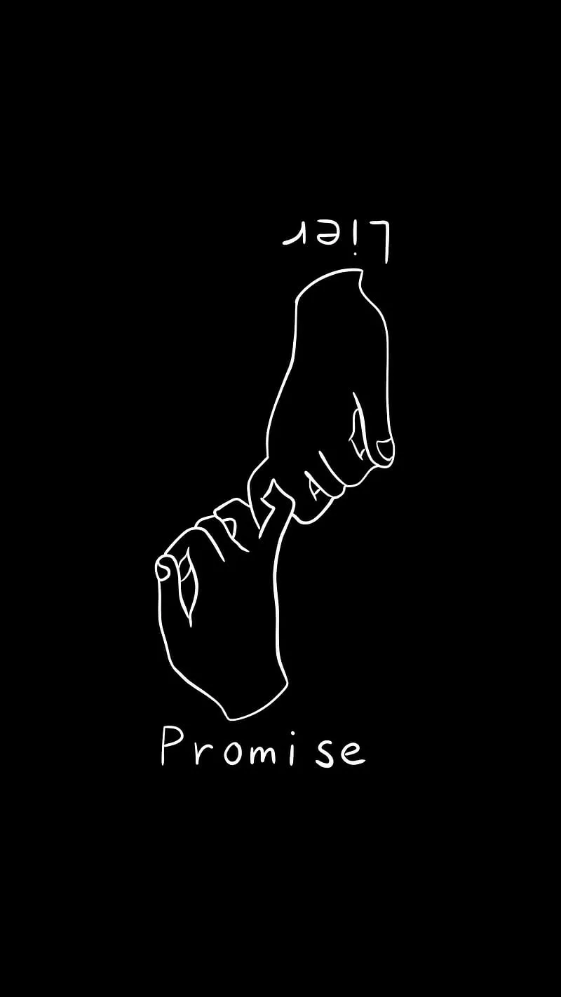 Promise wordart, black, dark, simple, text, words, HD phone wallpaper