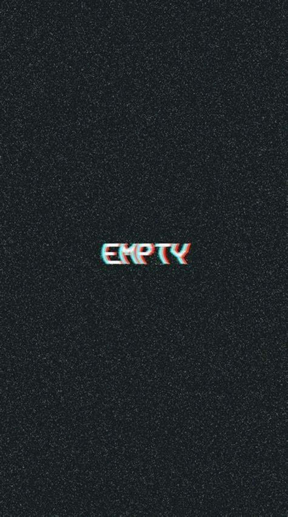 Download Empty Word In Black And White Aesthetic Phone Wallpaper