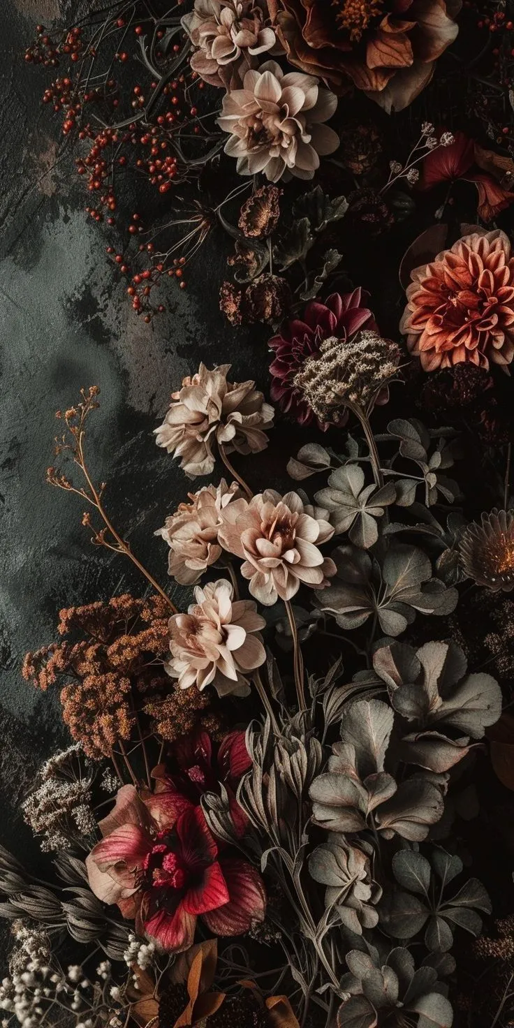 craft ideas. Vintage flowers wallpaper, Dark academia iphone wallpaper, Moody wallpaper