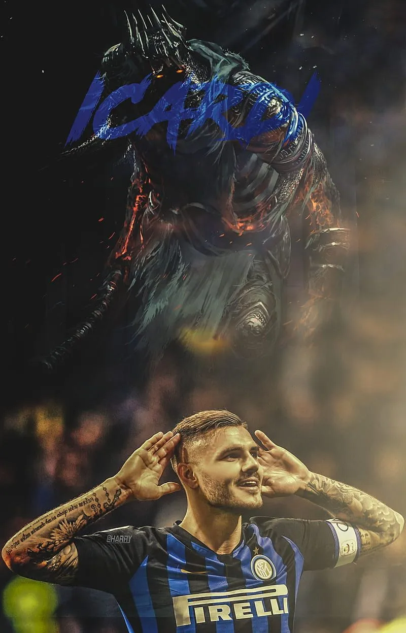 Mouro Icardi, inter, inter milan, serie a, argentina, italy, HD phone wallpaper