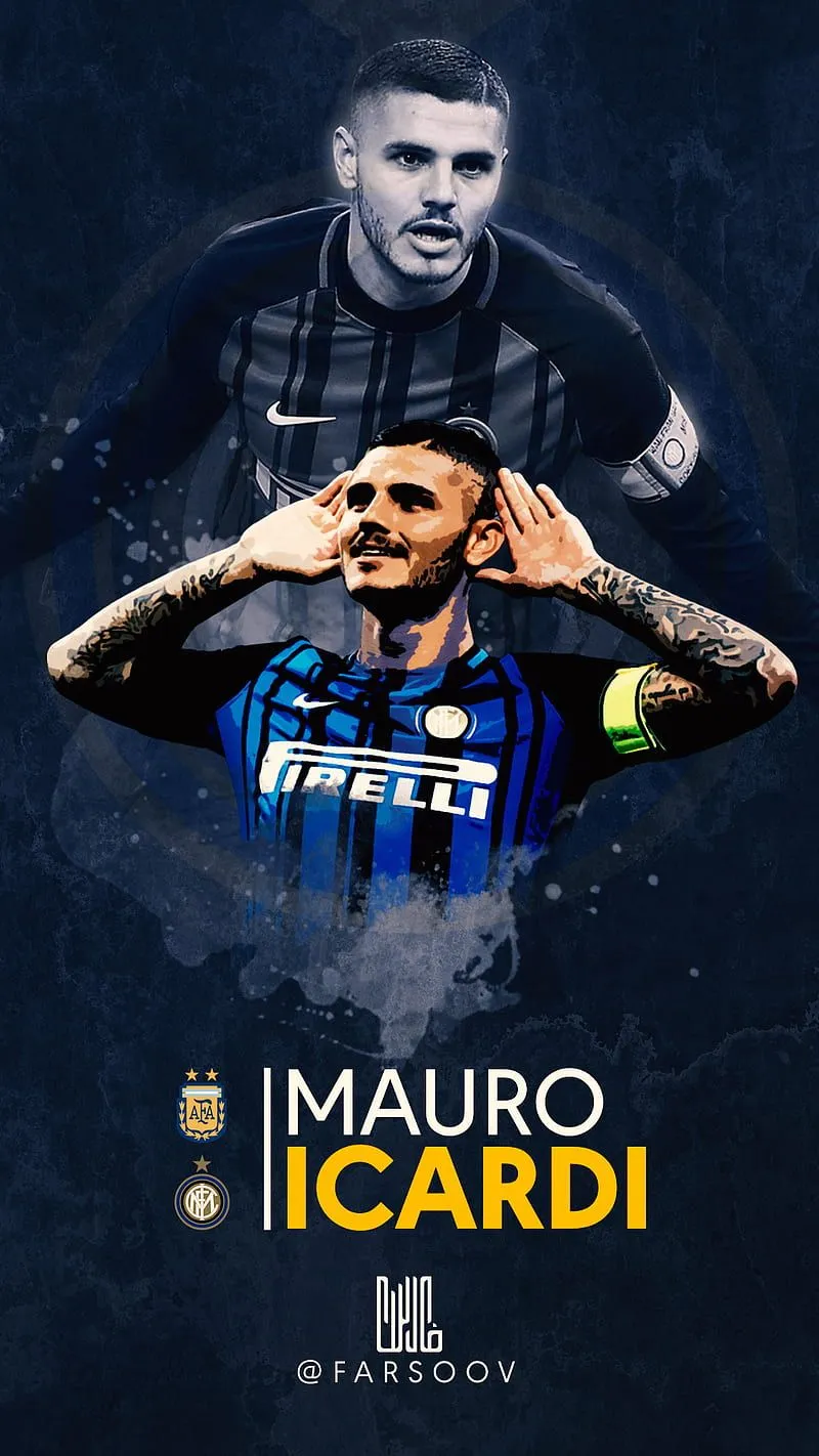 Mauro Icardi, football, inter, players, HD phone wallpaper