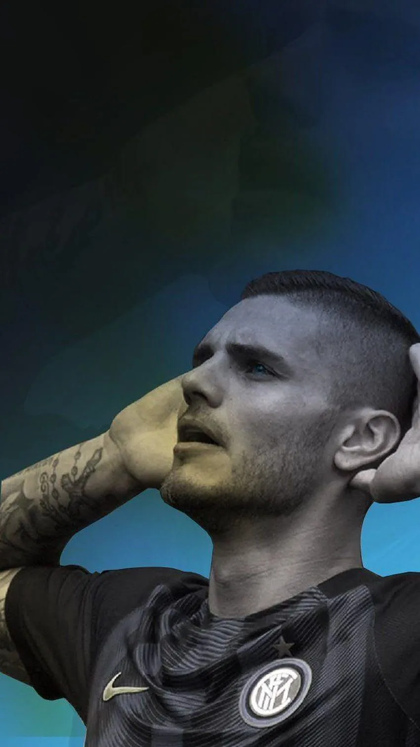 Inter Graphics, mauro icardi HD phone wallpaper