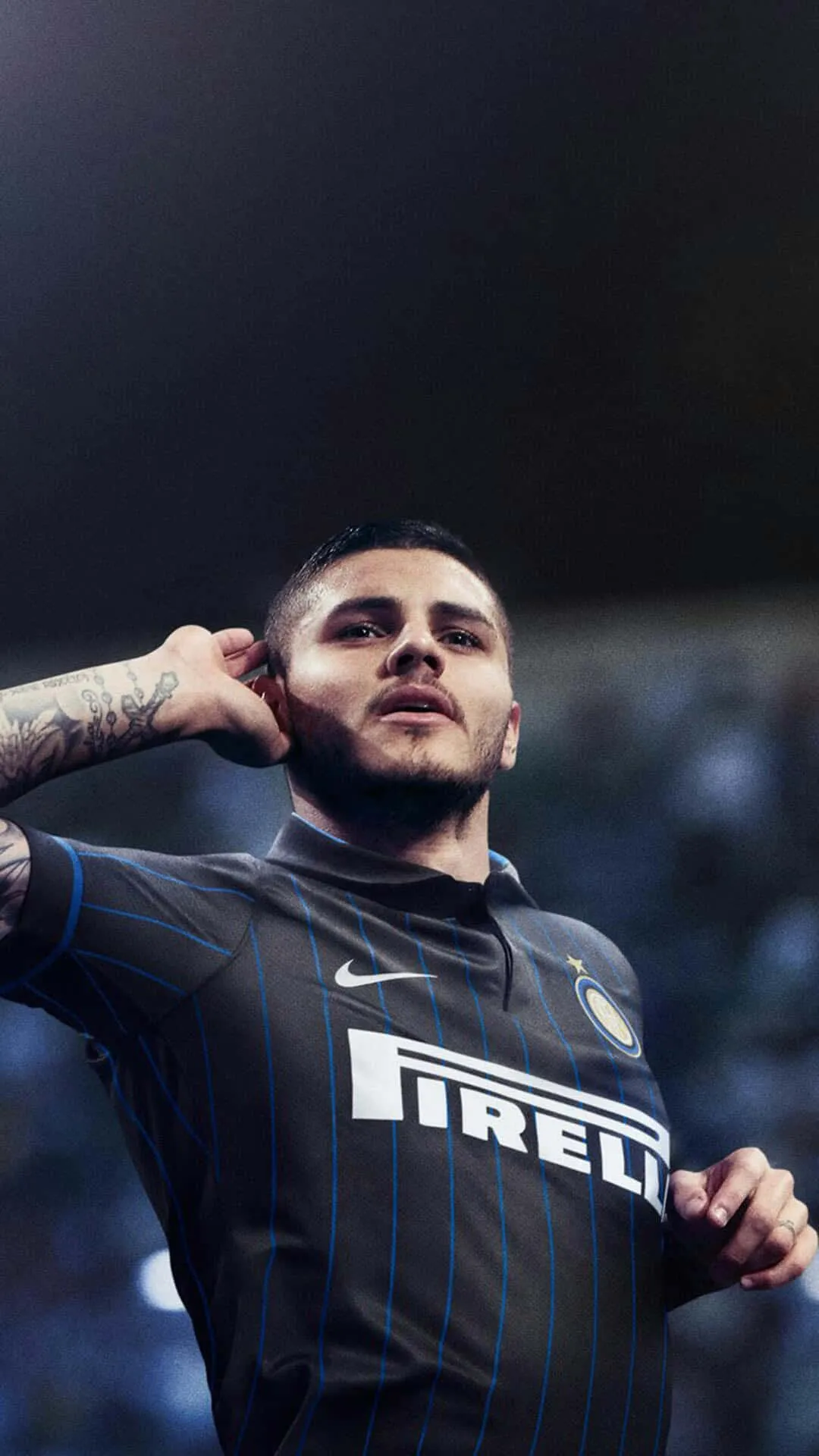 Download Mauro Icardi Inter Milan Confidence Pose Wallpaper